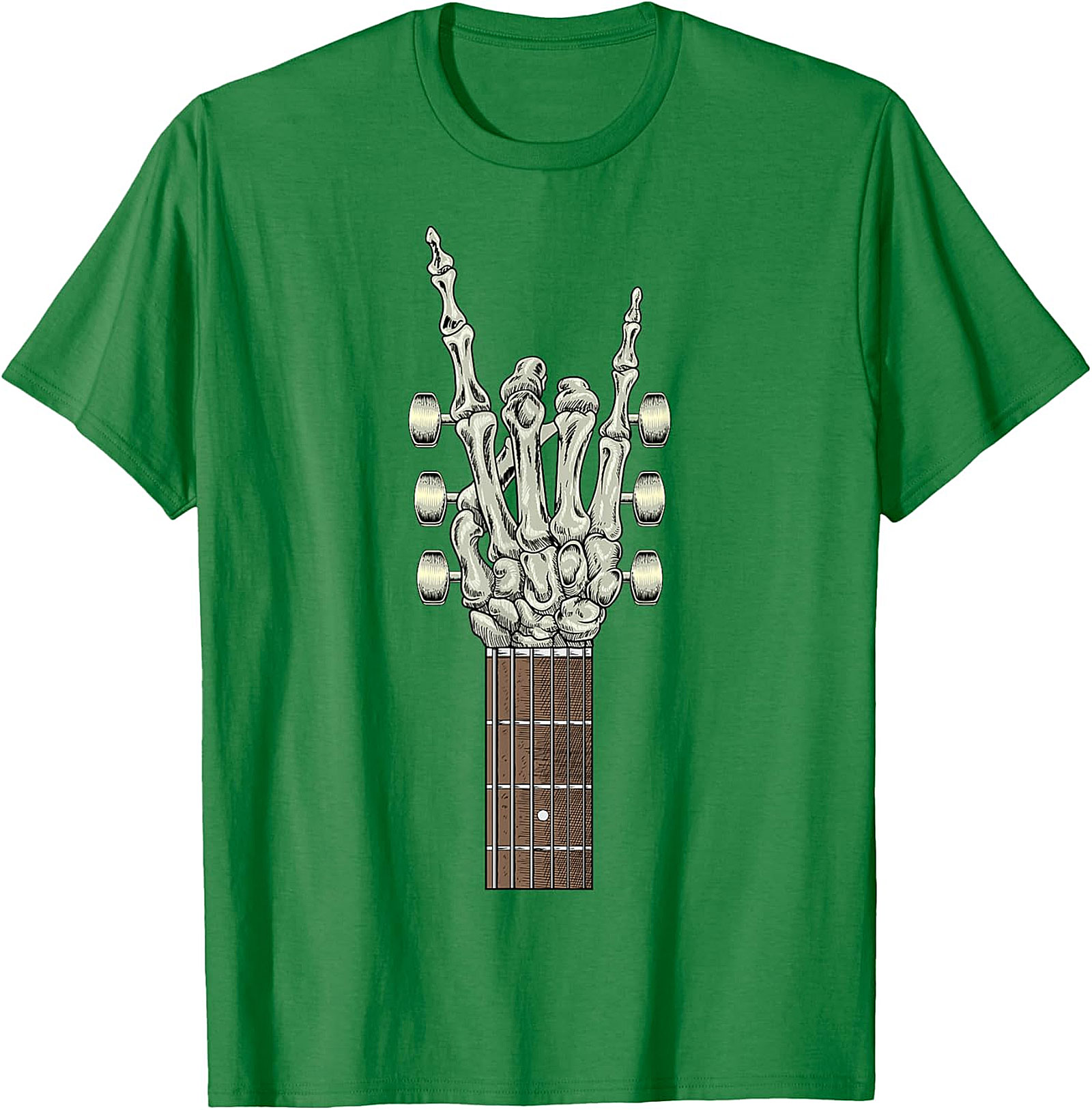 Rock On Mom T-Shirt – Skeleton Hand Guitar Graphic Tee | Cool Mother’s Day Gift for Rock Music Lover Moms
