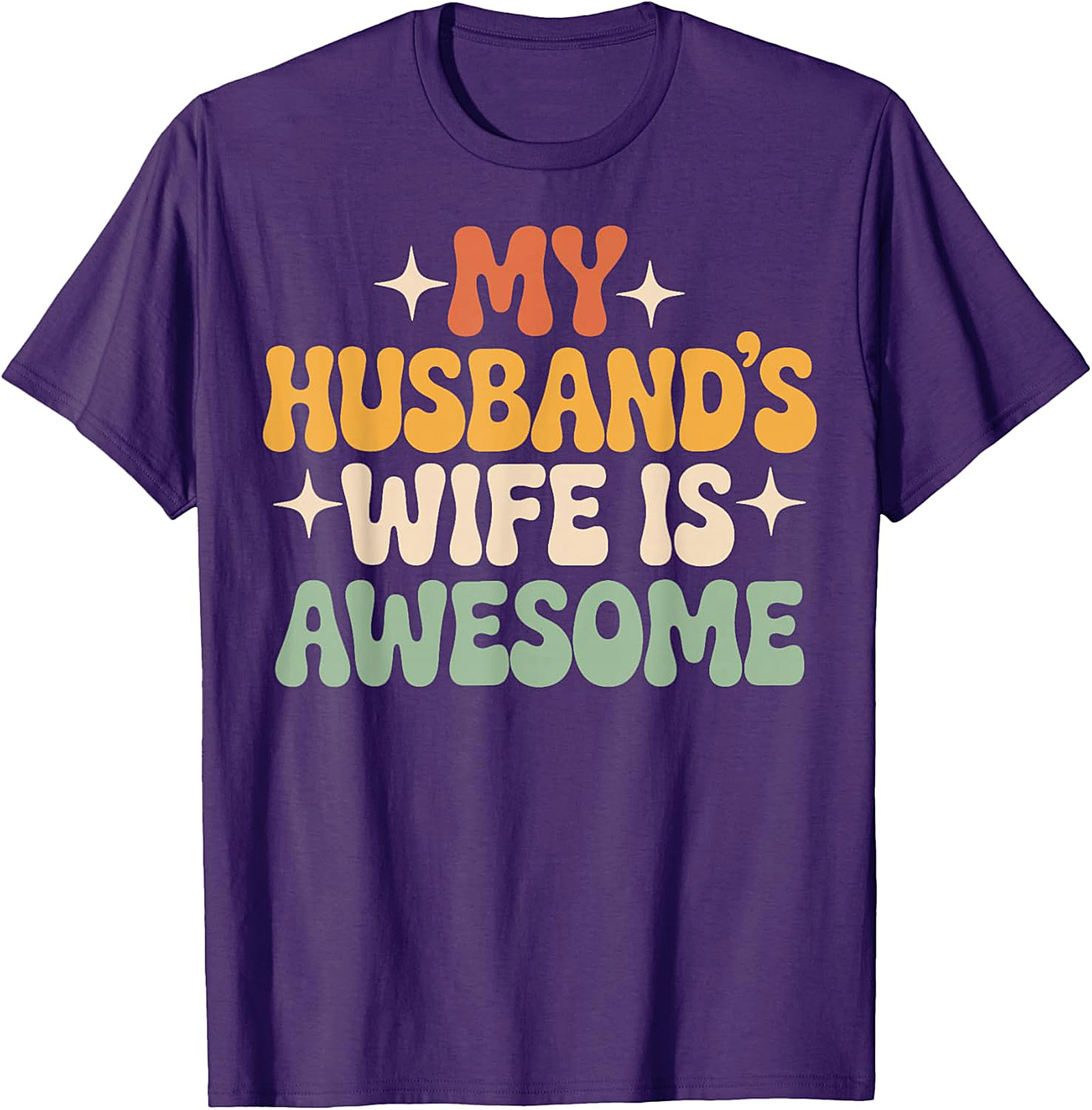 My Husband's Wife Is Awesome T-shirt | Funny Retro Tee