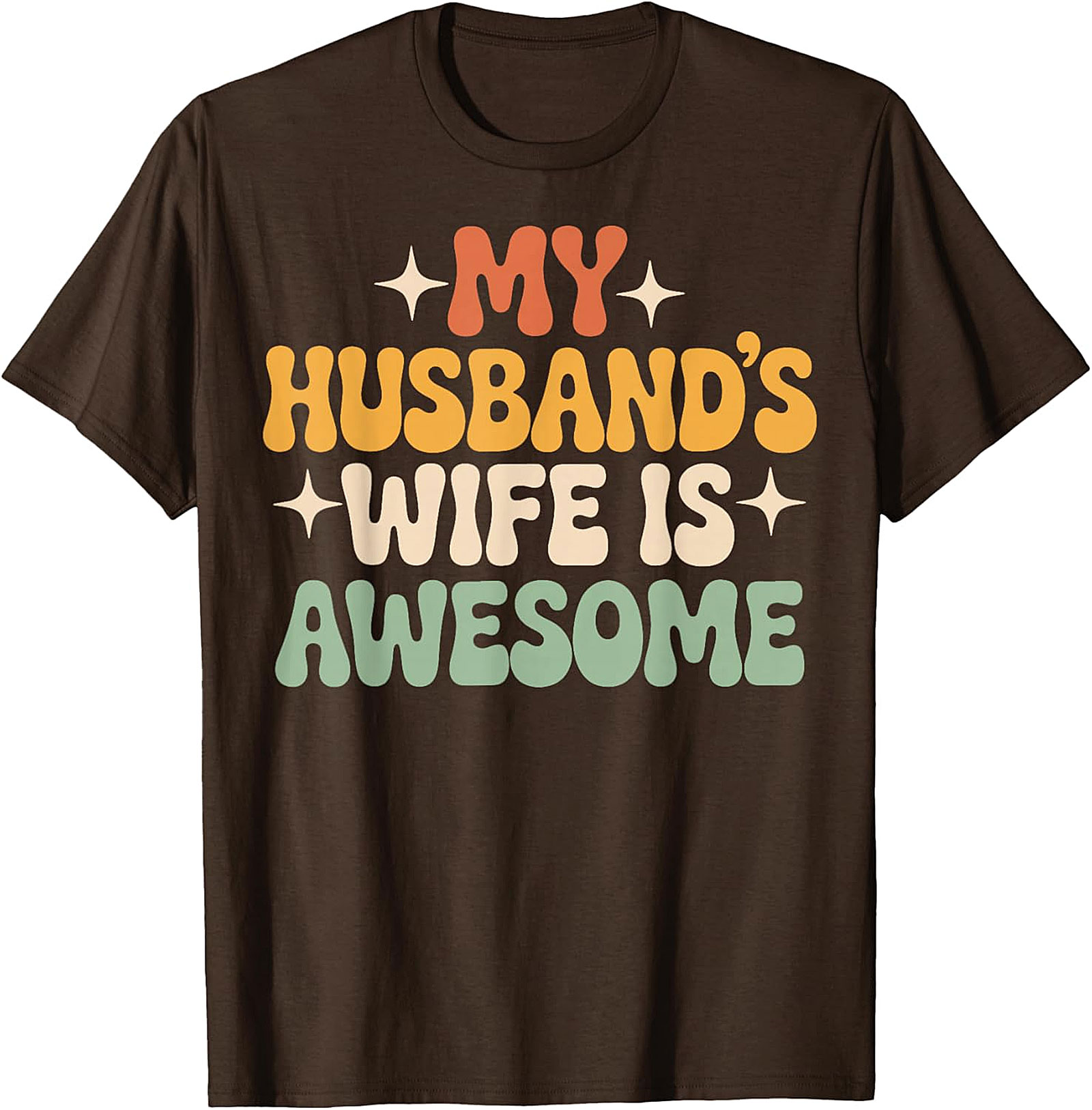 My Husband's Wife Is Awesome T-shirt | Funny Retro Tee