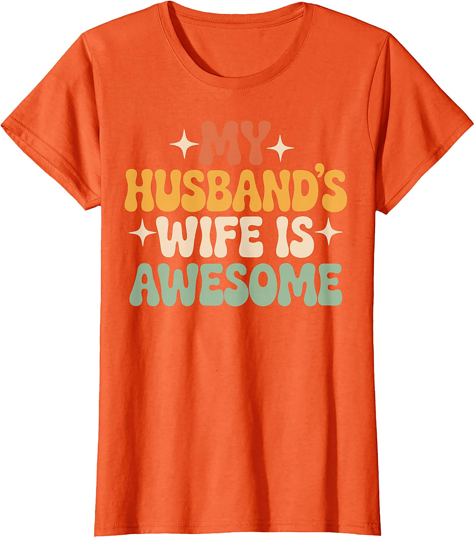My Husband's Wife Is Awesome T-shirt | Funny Retro Tee