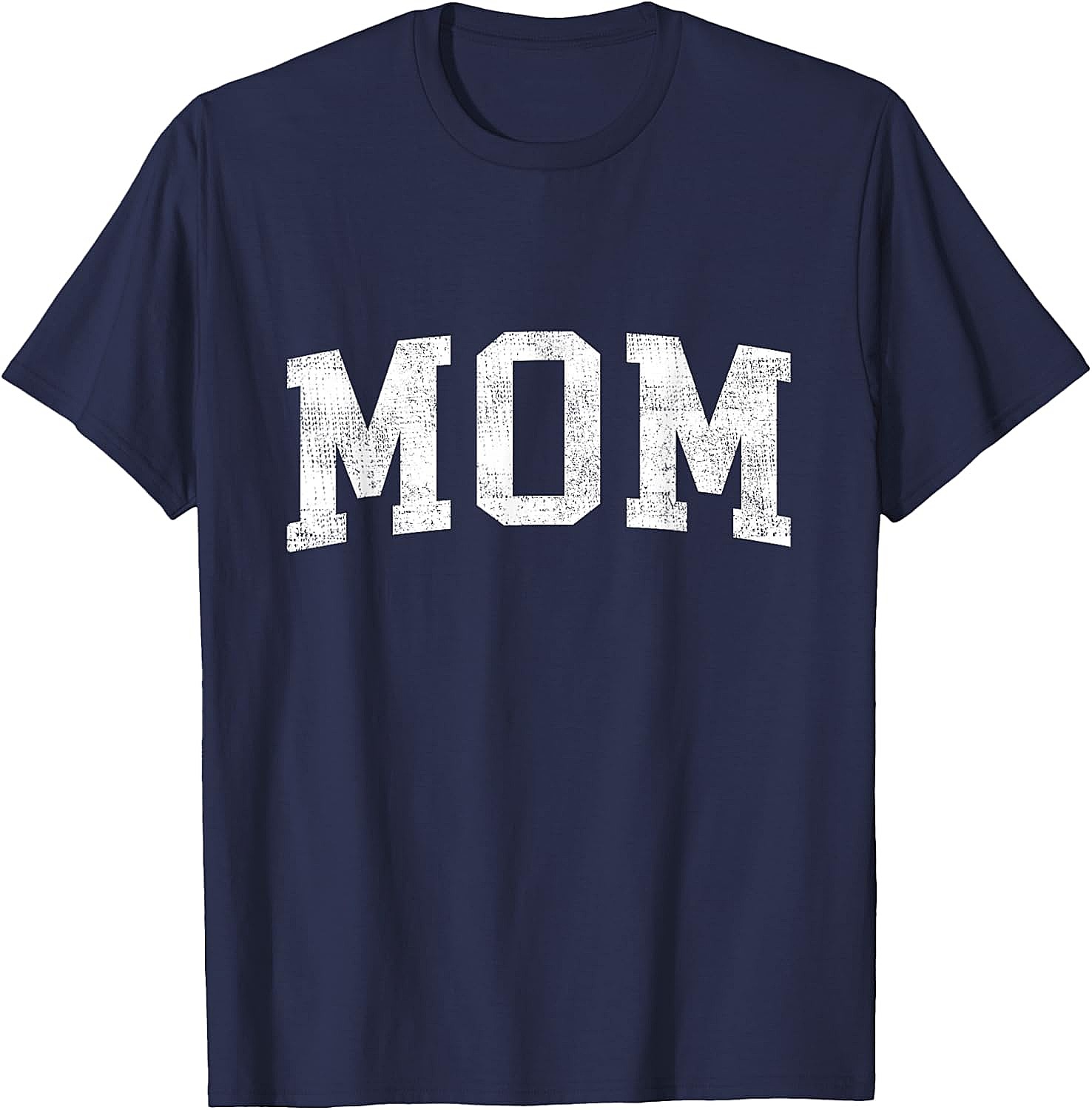  Vintage MOM Graphic T-Shirt Distressed Varsity Unisex Tee