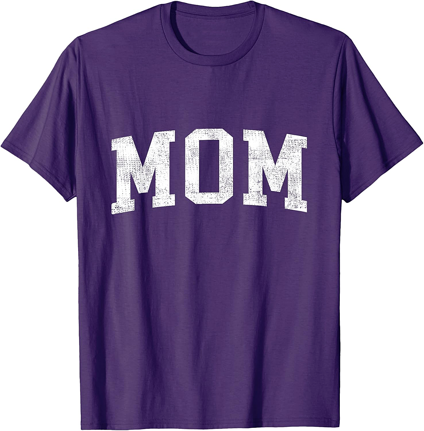  Vintage MOM Graphic T-Shirt Distressed Varsity Unisex Tee