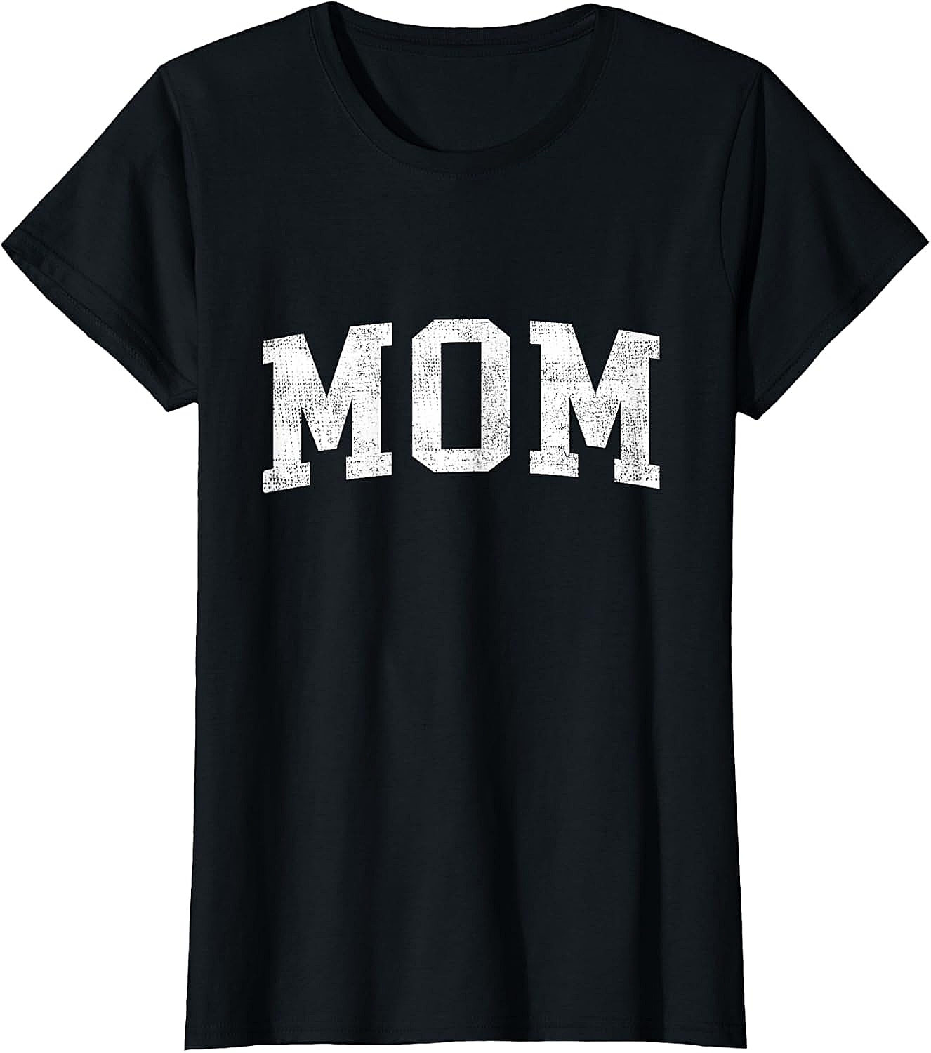  Vintage MOM Graphic T-Shirt Distressed Varsity Unisex Tee