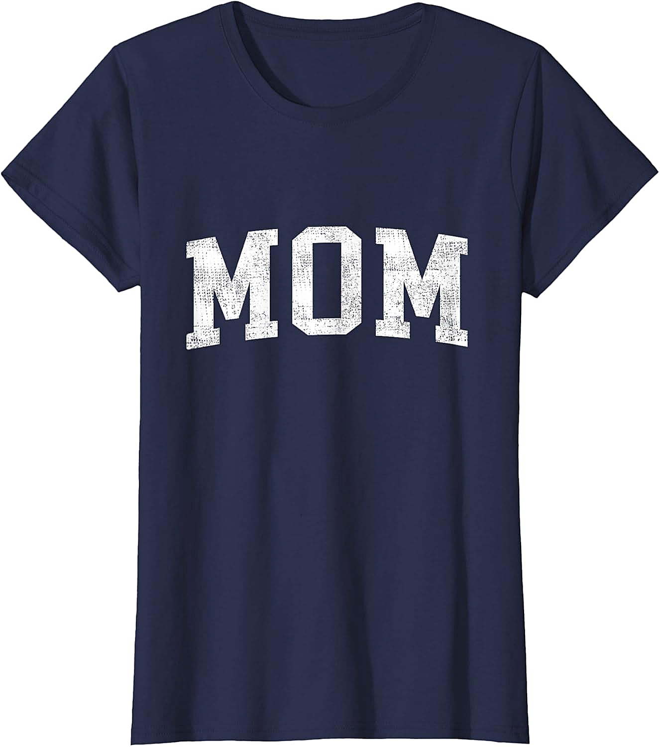  Vintage MOM Graphic T-Shirt Distressed Varsity Unisex Tee