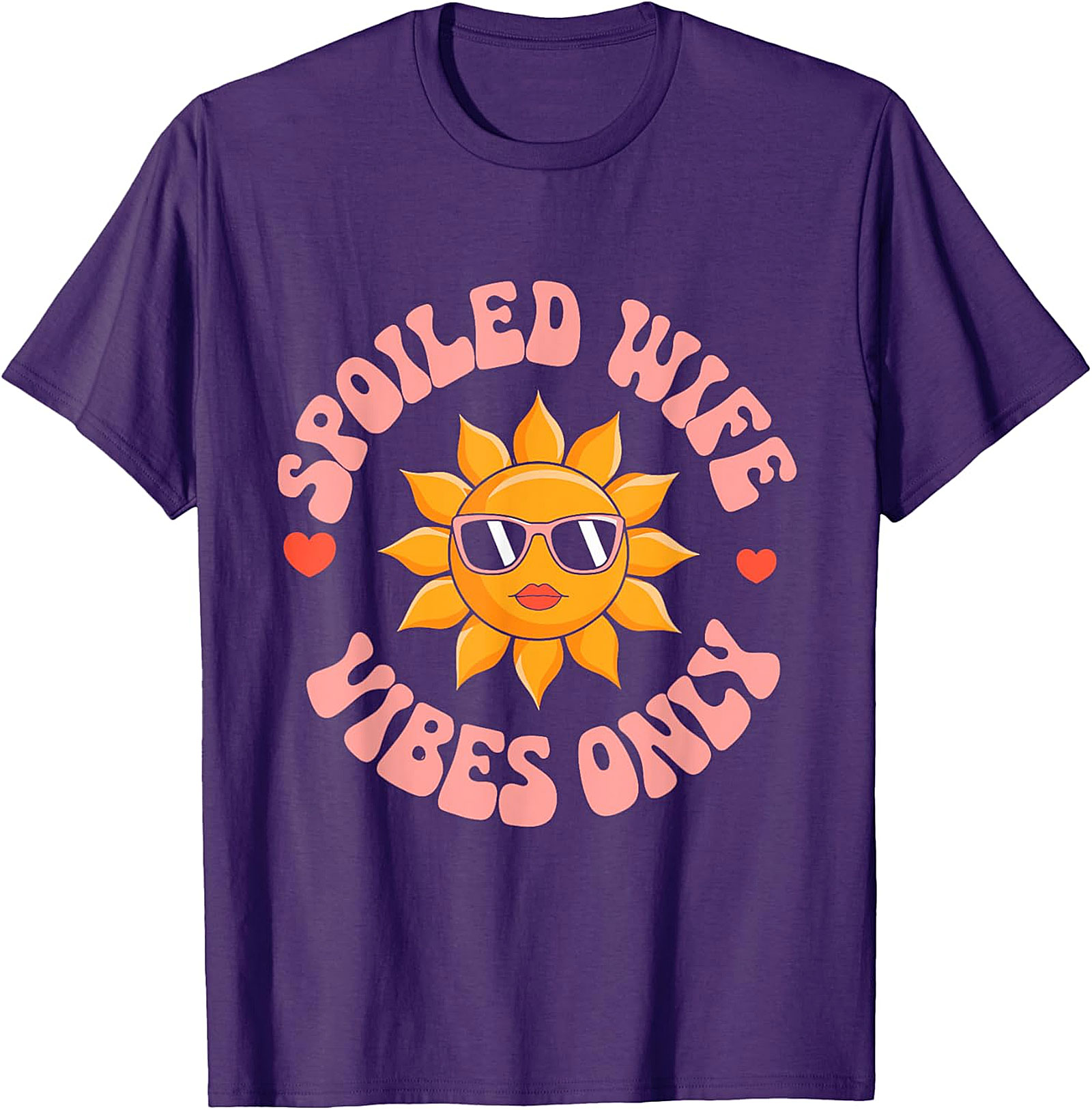 Spoiled Wife Vibes Only T-Shirt | Funny Retro Graphic Tee