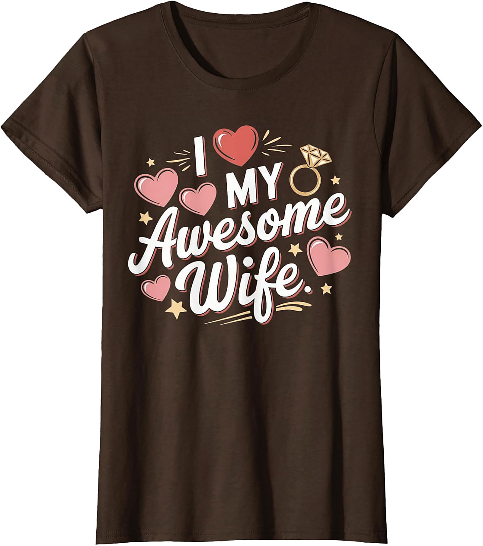 I Love My Awesome Wife T-Shirt | Funny Marriage Graphic Tee