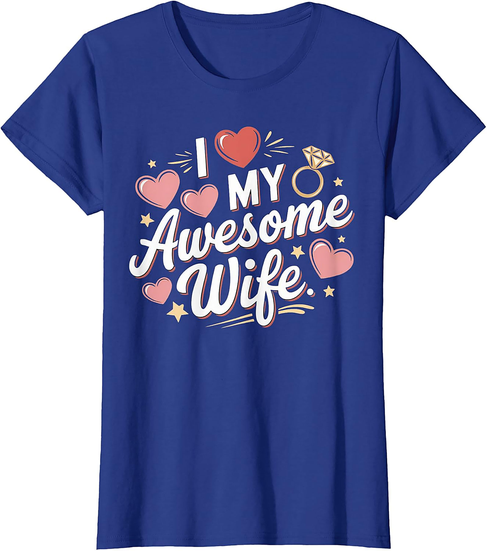 I Love My Awesome Wife T-Shirt | Funny Marriage Graphic Tee