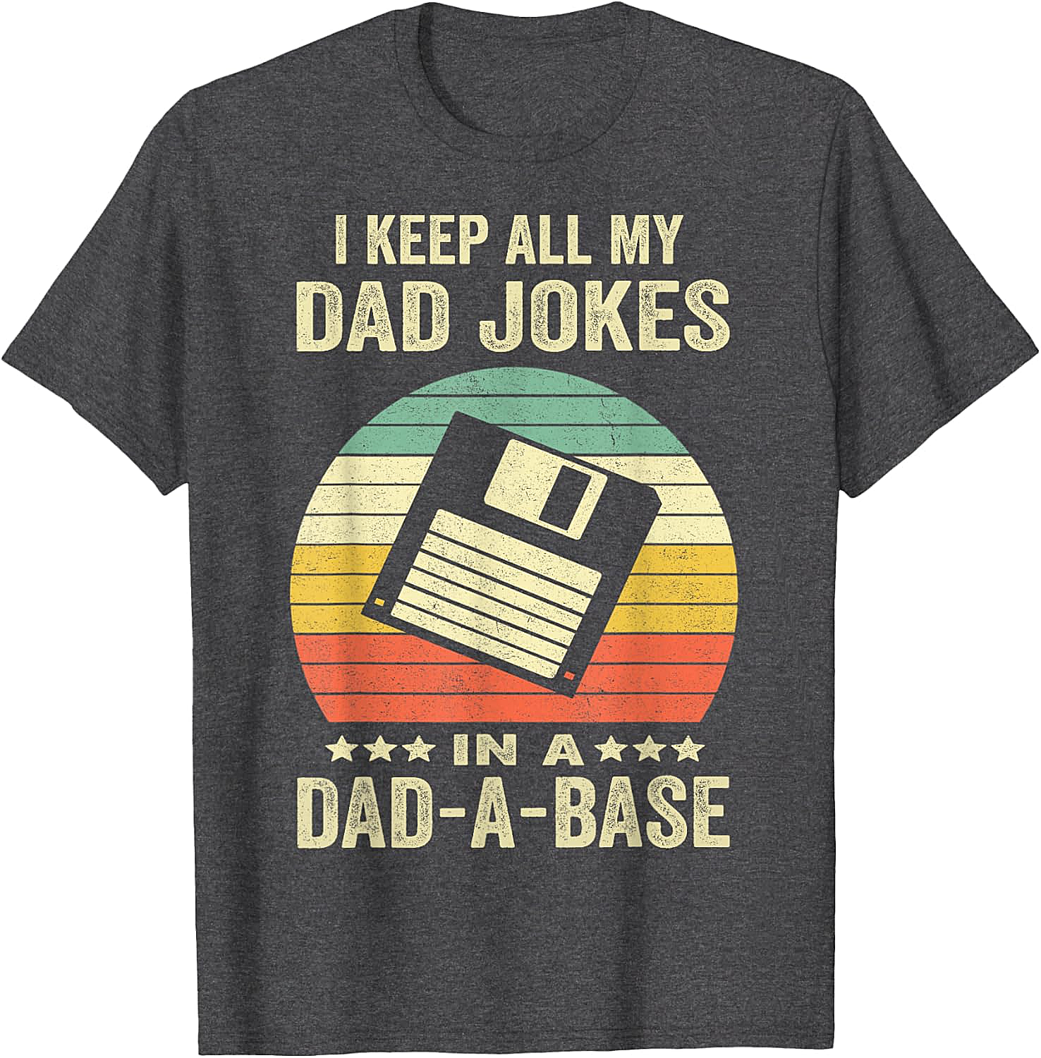  Dad-A-Base Retro T-Shirt  Funny Dad Joke Graphic Tee