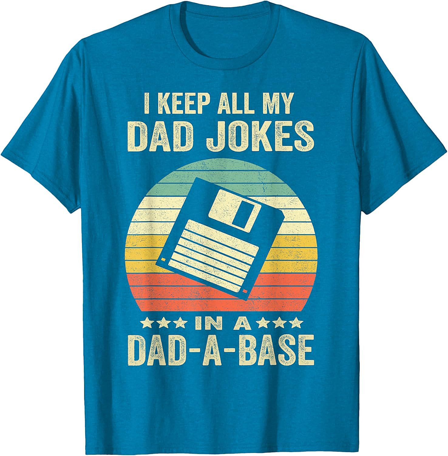  Dad-A-Base Retro T-Shirt  Funny Dad Joke Graphic Tee