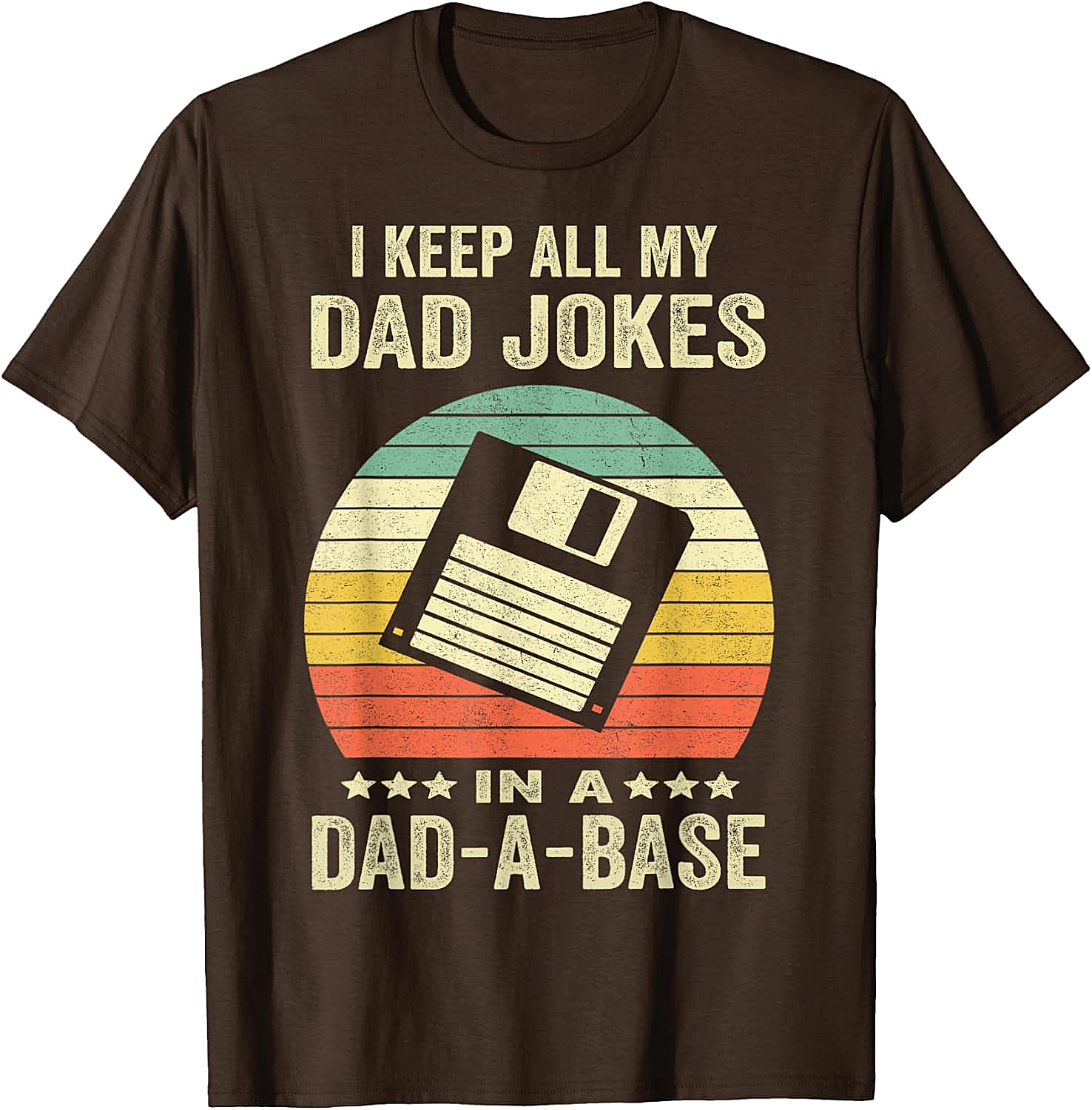  Dad-A-Base Retro T-Shirt  Funny Dad Joke Graphic Tee