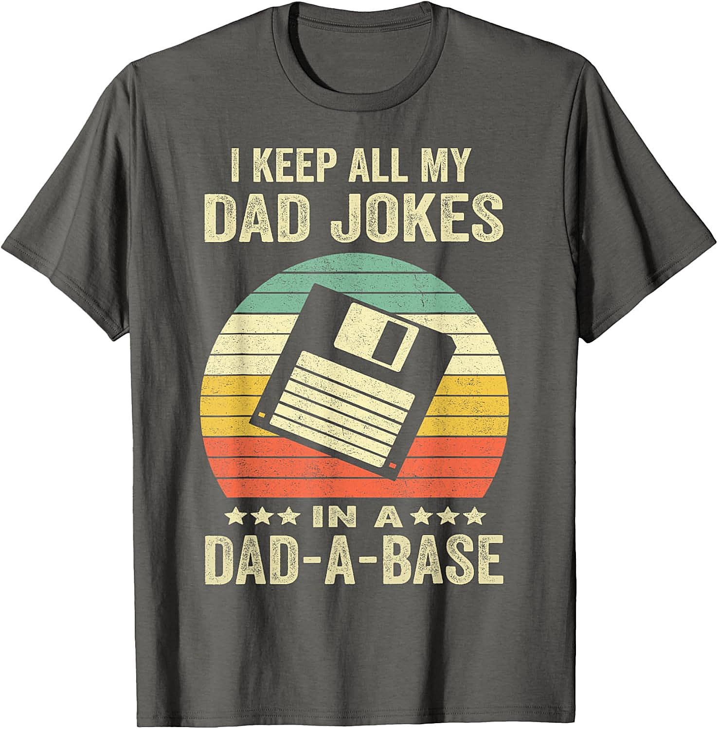  Dad-A-Base Retro T-Shirt  Funny Dad Joke Graphic Tee