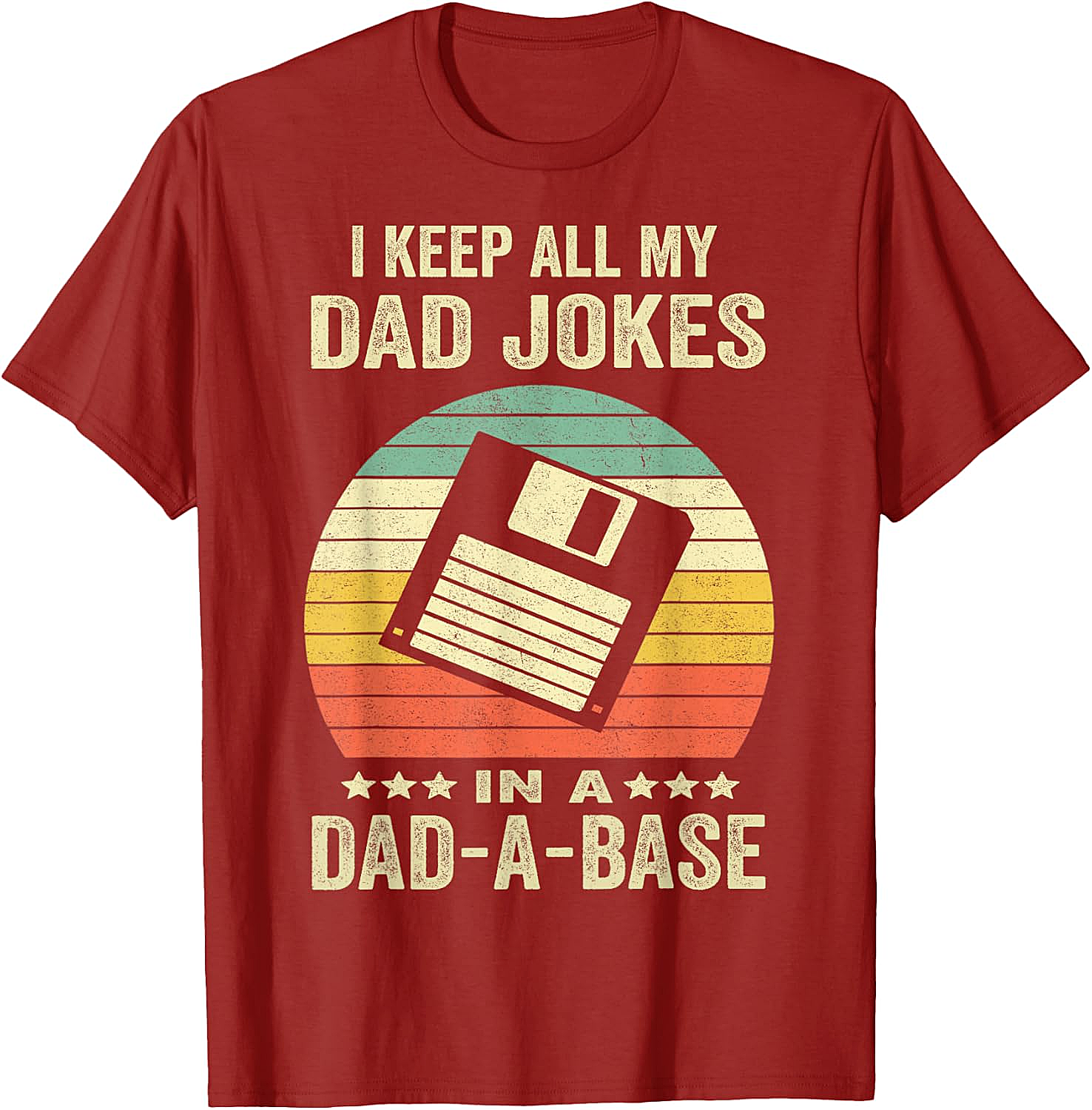  Dad-A-Base Retro T-Shirt  Funny Dad Joke Graphic Tee