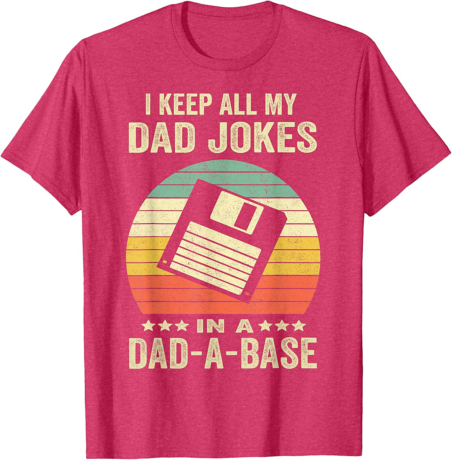  Dad-A-Base Retro T-Shirt  Funny Dad Joke Graphic Tee