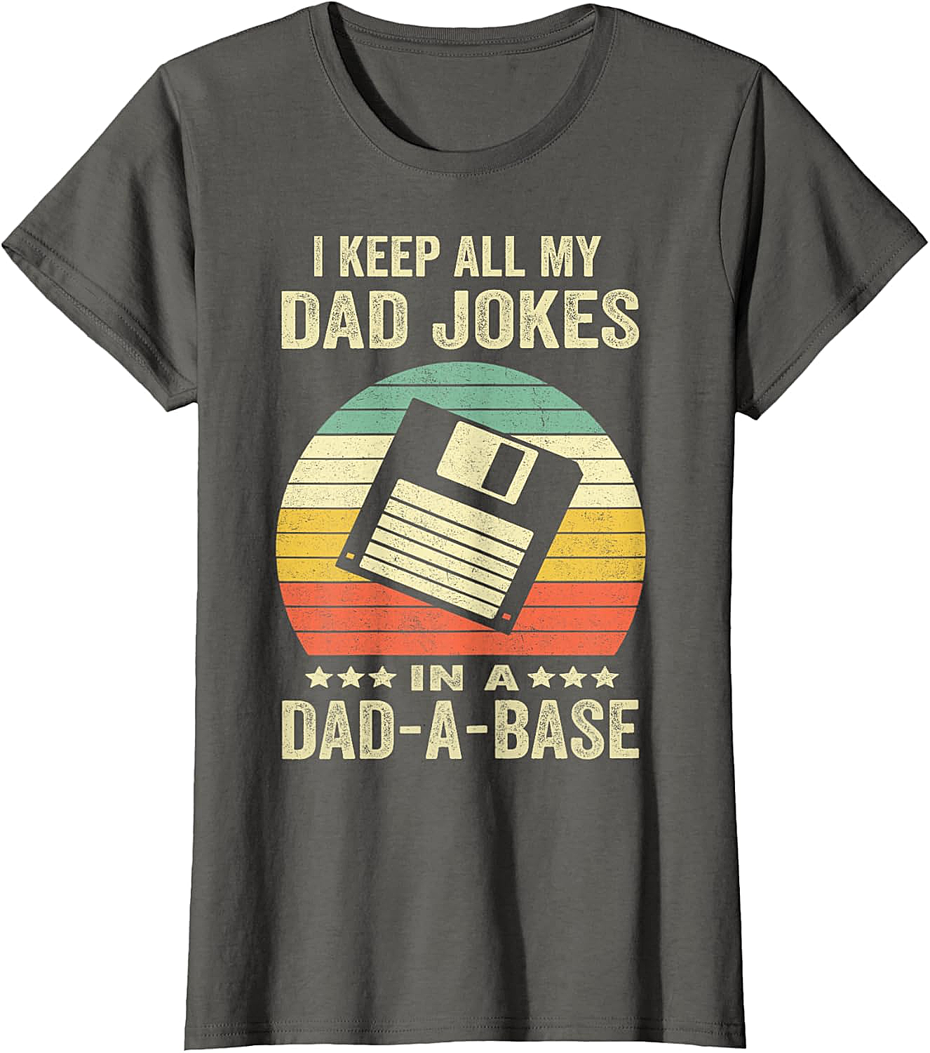  Dad-A-Base Retro T-Shirt  Funny Dad Joke Graphic Tee