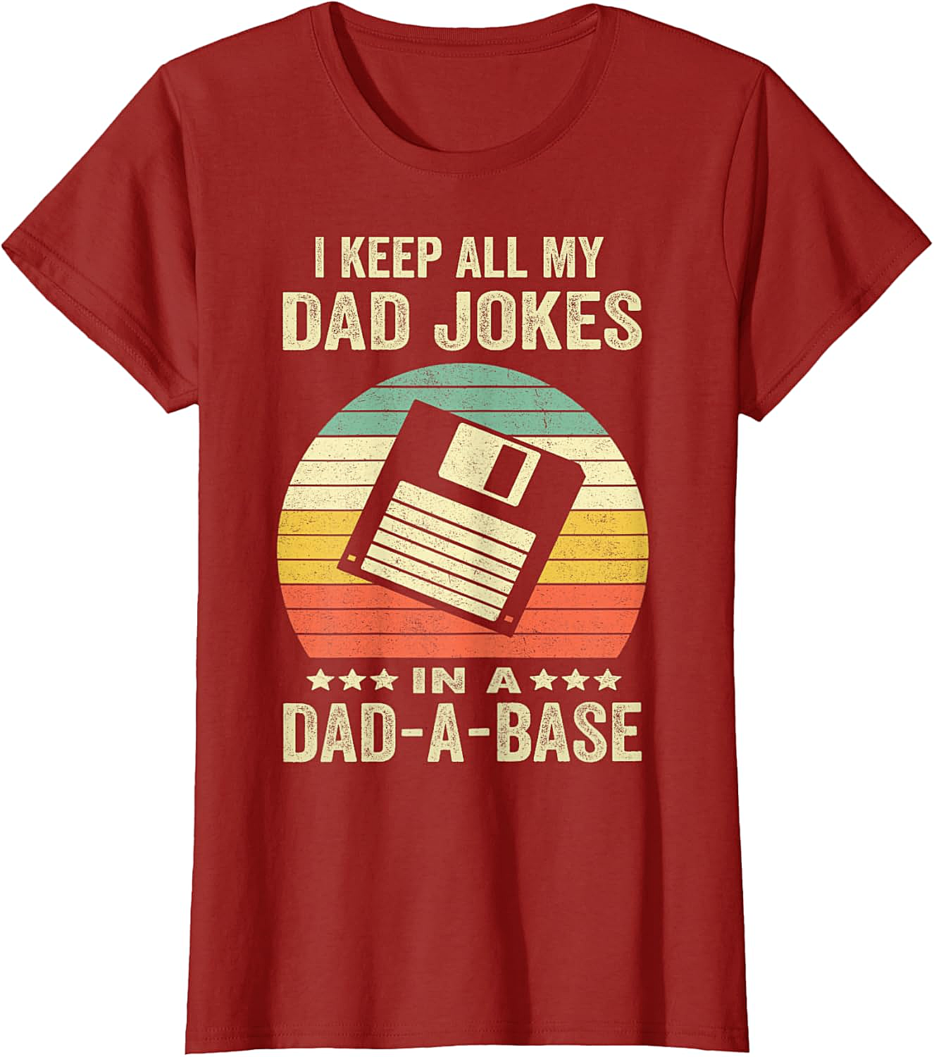  Dad-A-Base Retro T-Shirt  Funny Dad Joke Graphic Tee