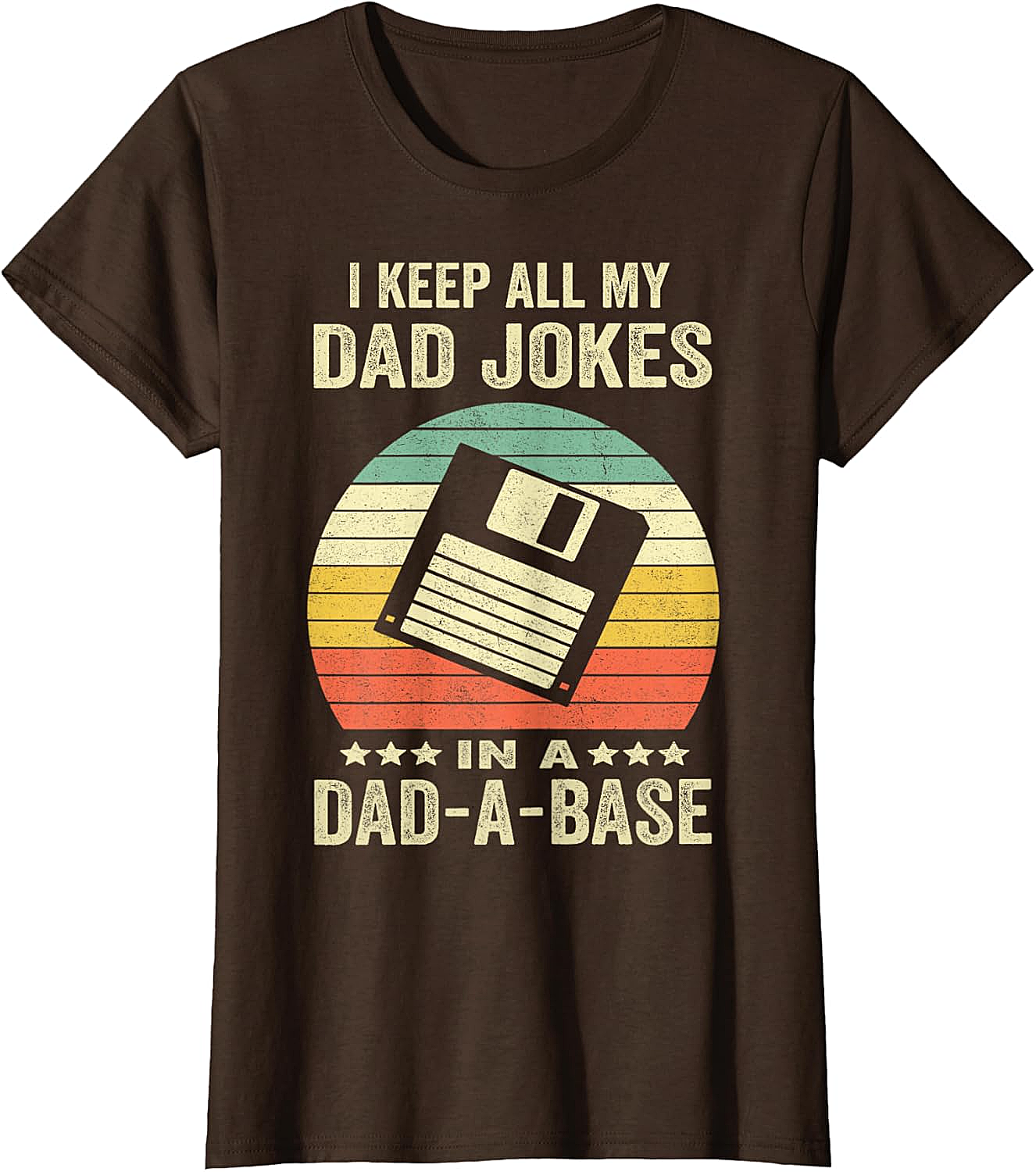 Dad-A-Base Retro T-Shirt  Funny Dad Joke Graphic Tee
