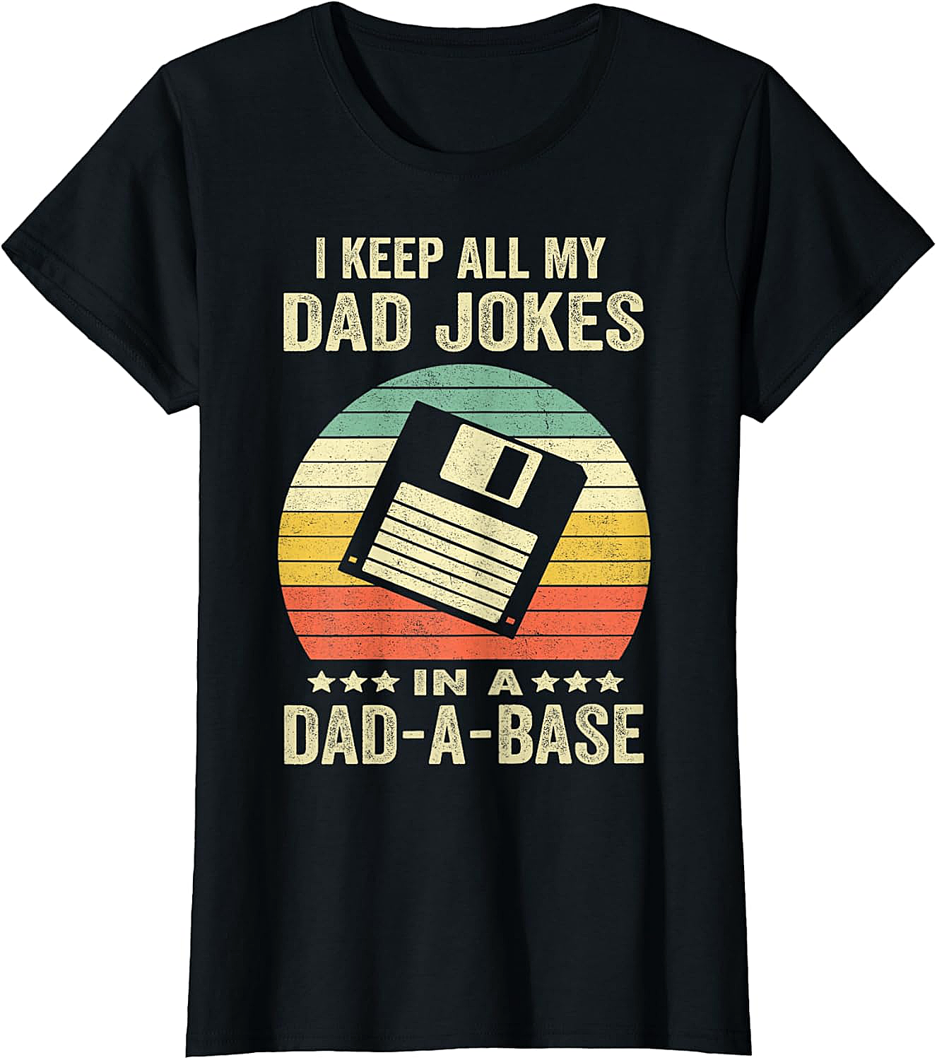  Dad-A-Base Retro T-Shirt  Funny Dad Joke Graphic Tee