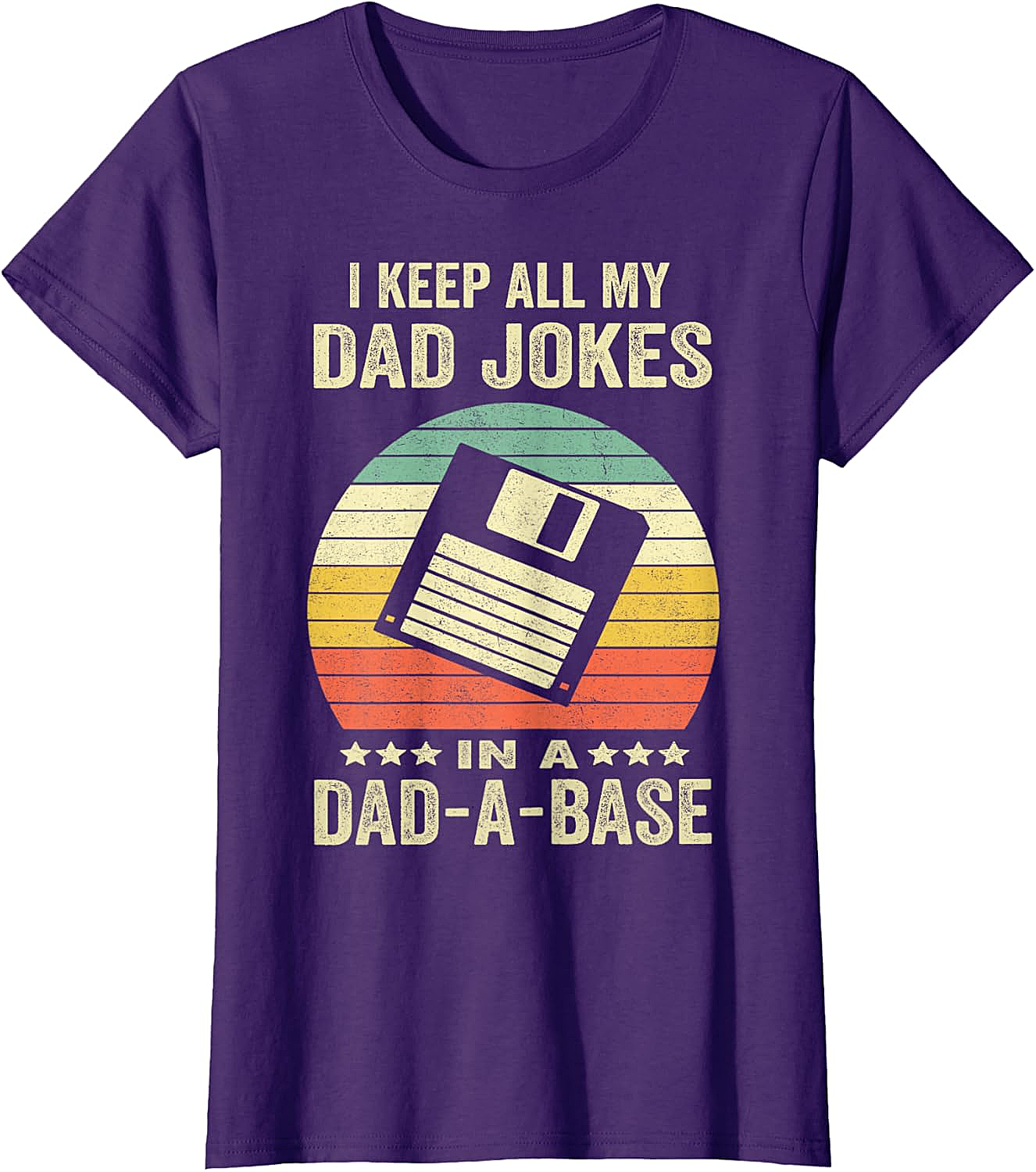  Dad-A-Base Retro T-Shirt  Funny Dad Joke Graphic Tee