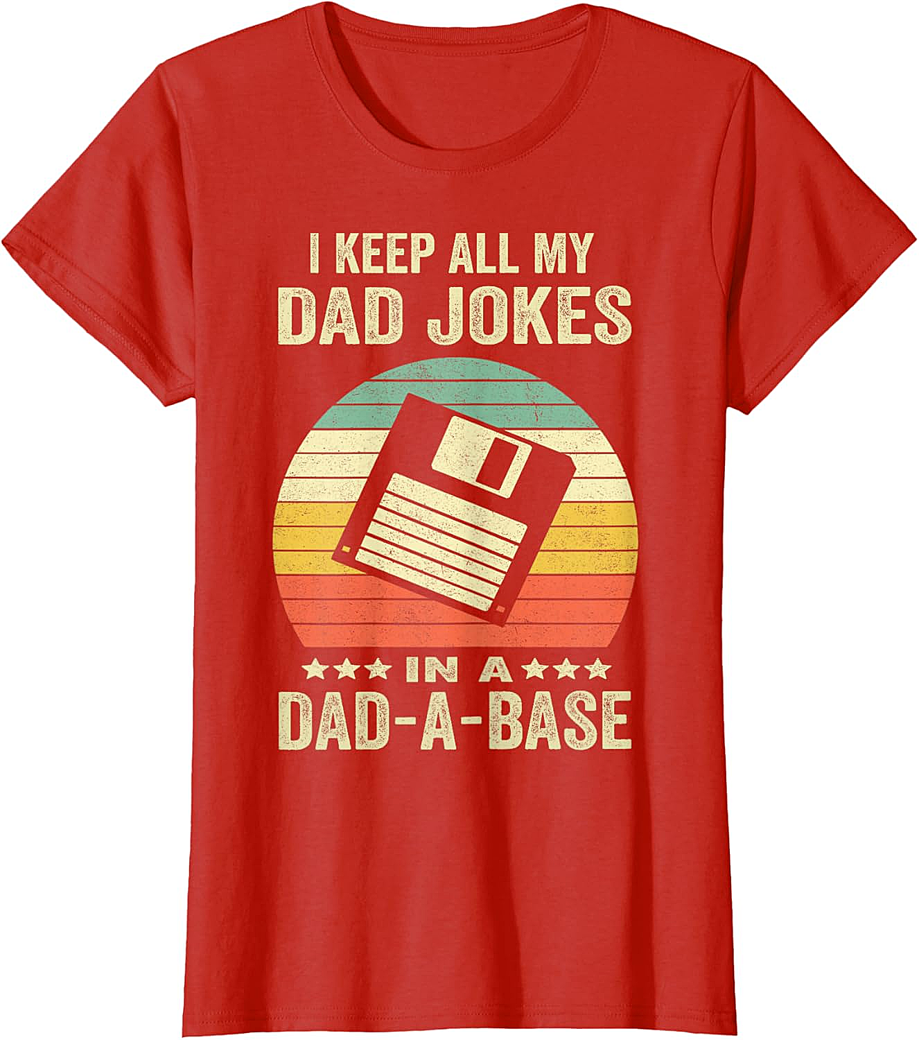  Dad-A-Base Retro T-Shirt  Funny Dad Joke Graphic Tee