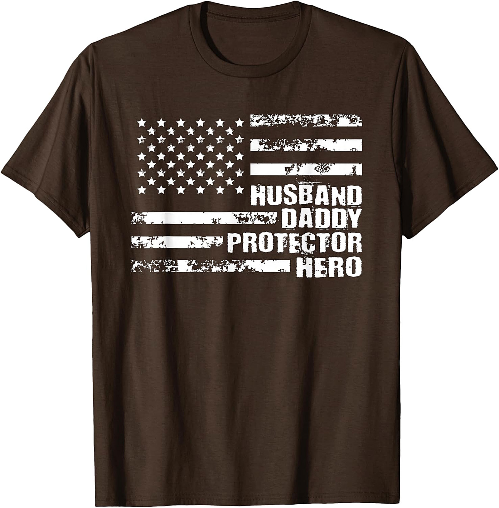 Husband Daddy Protector Hero T-Shirt | Patriotic Gift for Men
