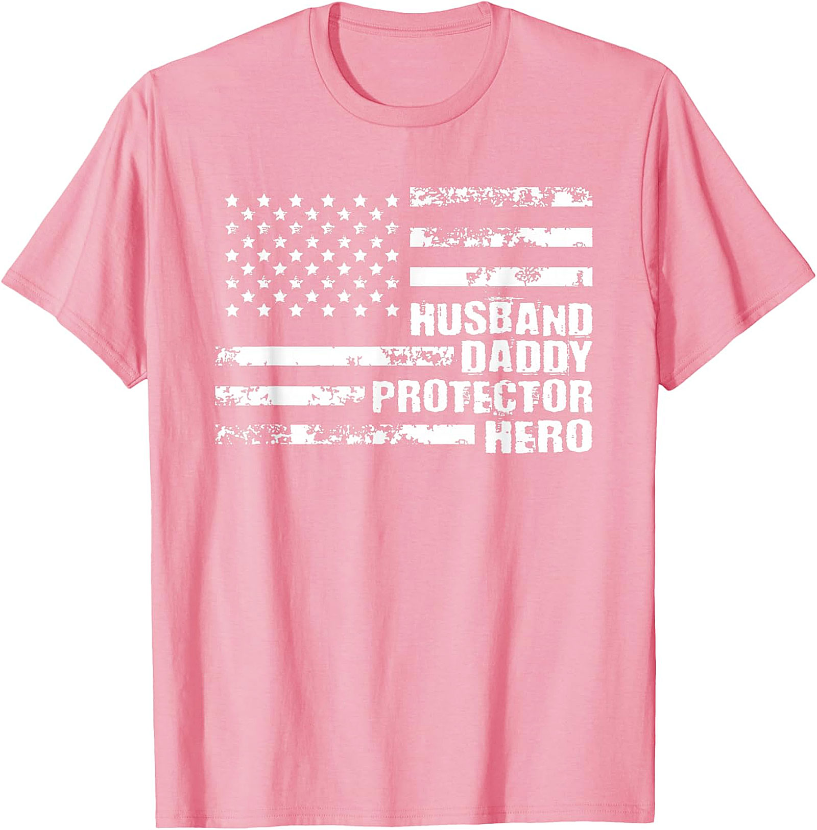 Husband Daddy Protector Hero T-Shirt | Patriotic Gift for Men