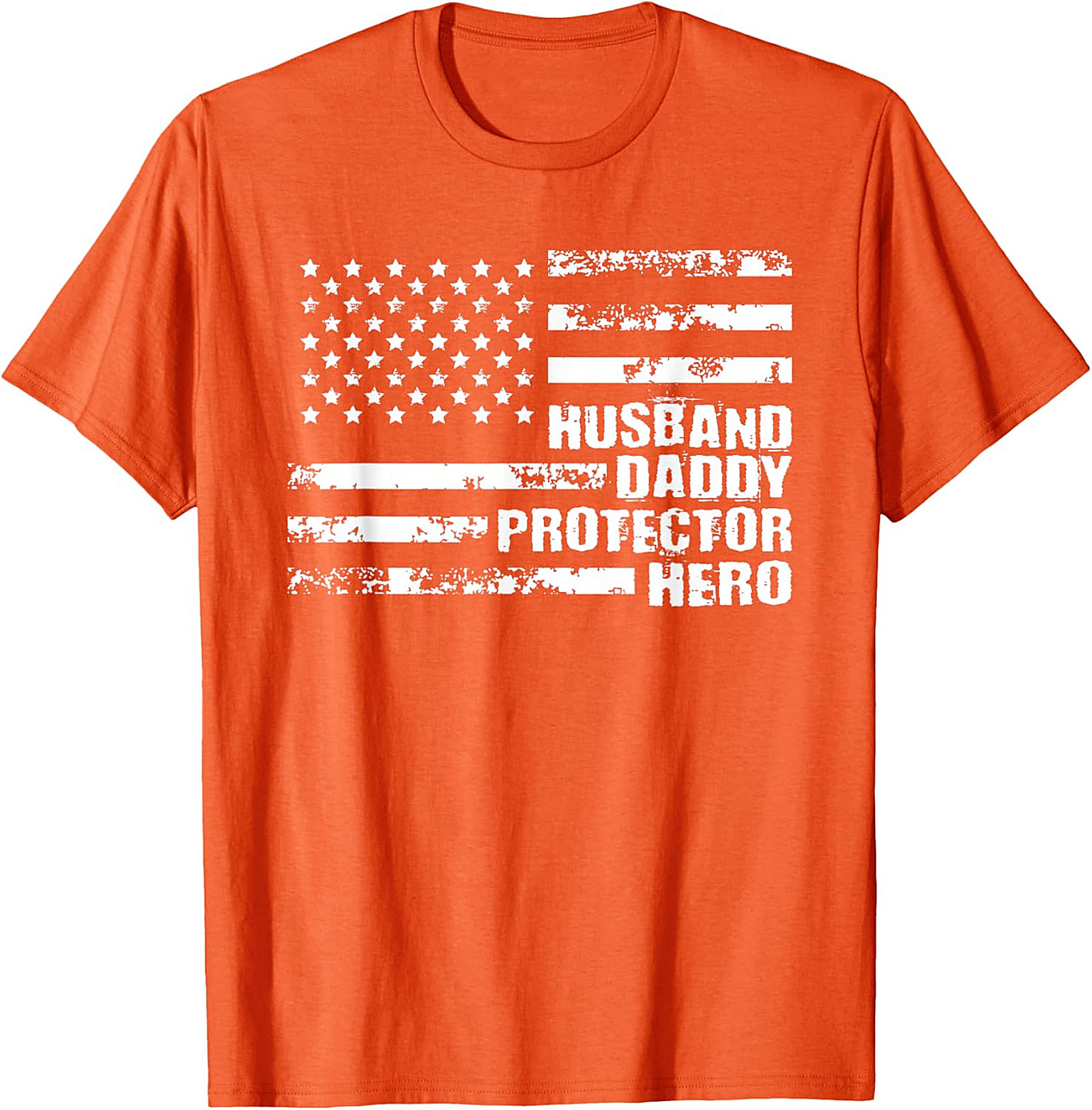 Husband Daddy Protector Hero T-Shirt | Patriotic Gift for Men