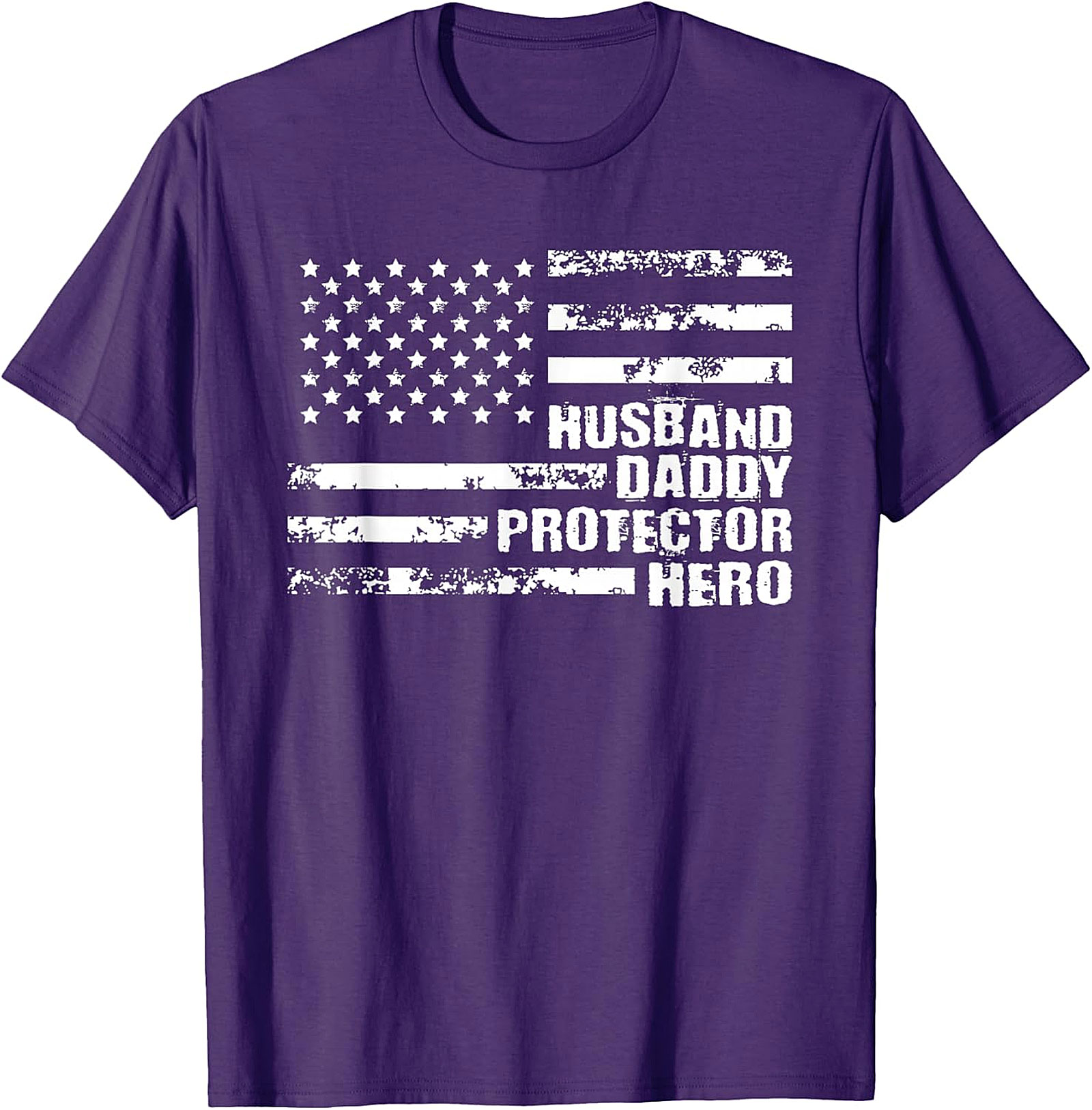 Husband Daddy Protector Hero T-Shirt | Patriotic Gift for Men