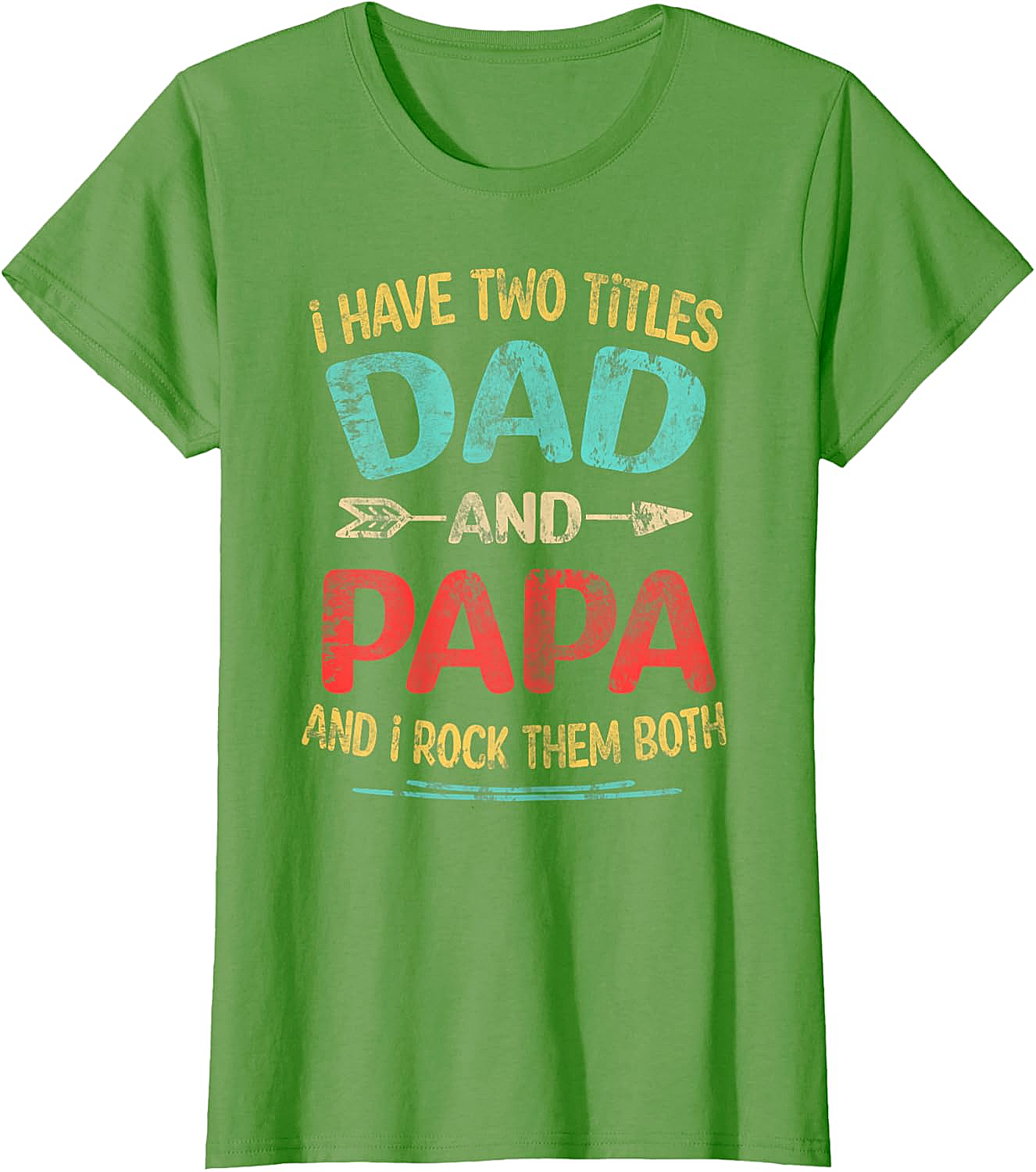 Dad and Papa Rock Them Both T-shirt Retro Gift Tee
