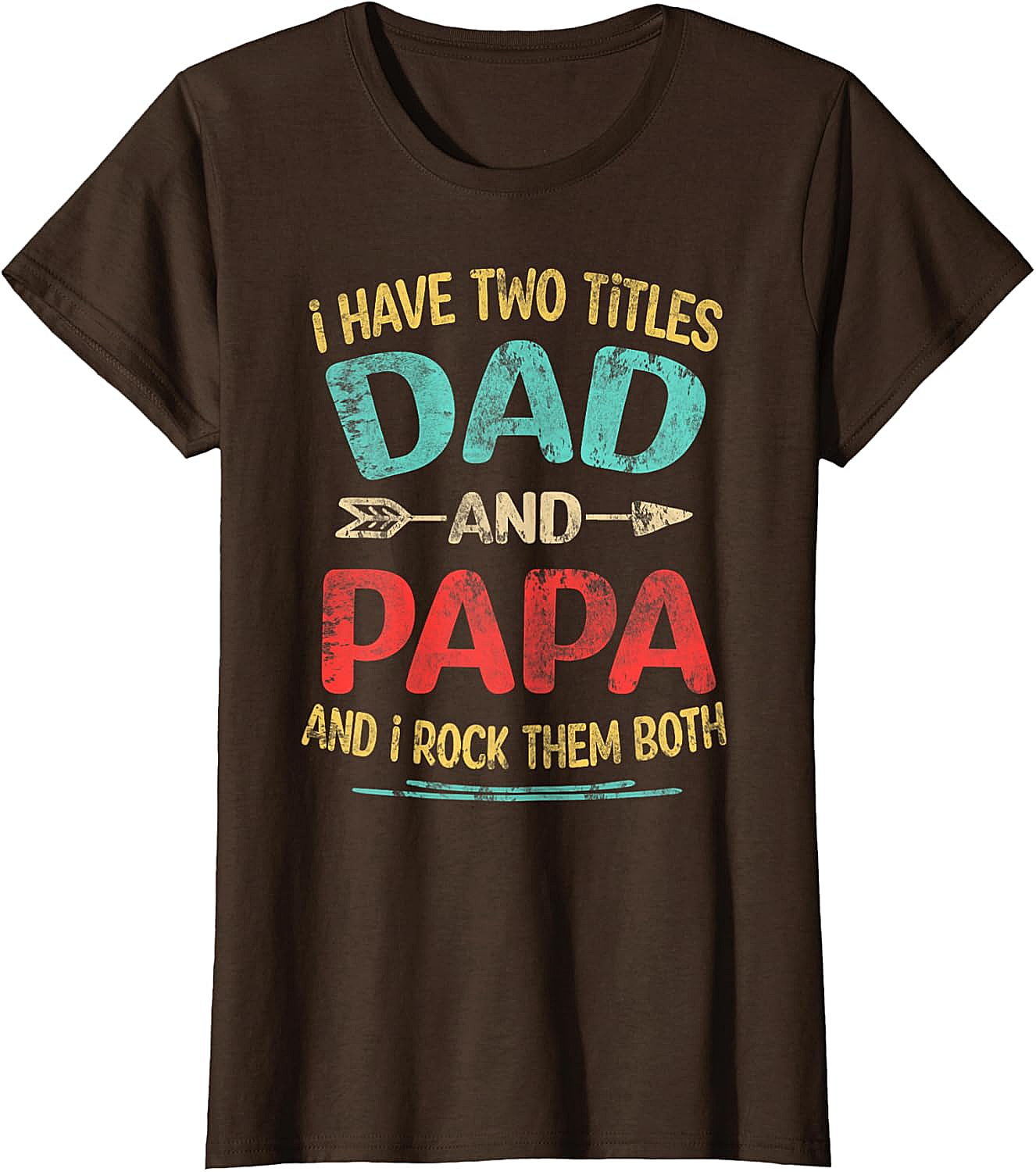 Dad and Papa Rock Them Both T-shirt Retro Gift Tee