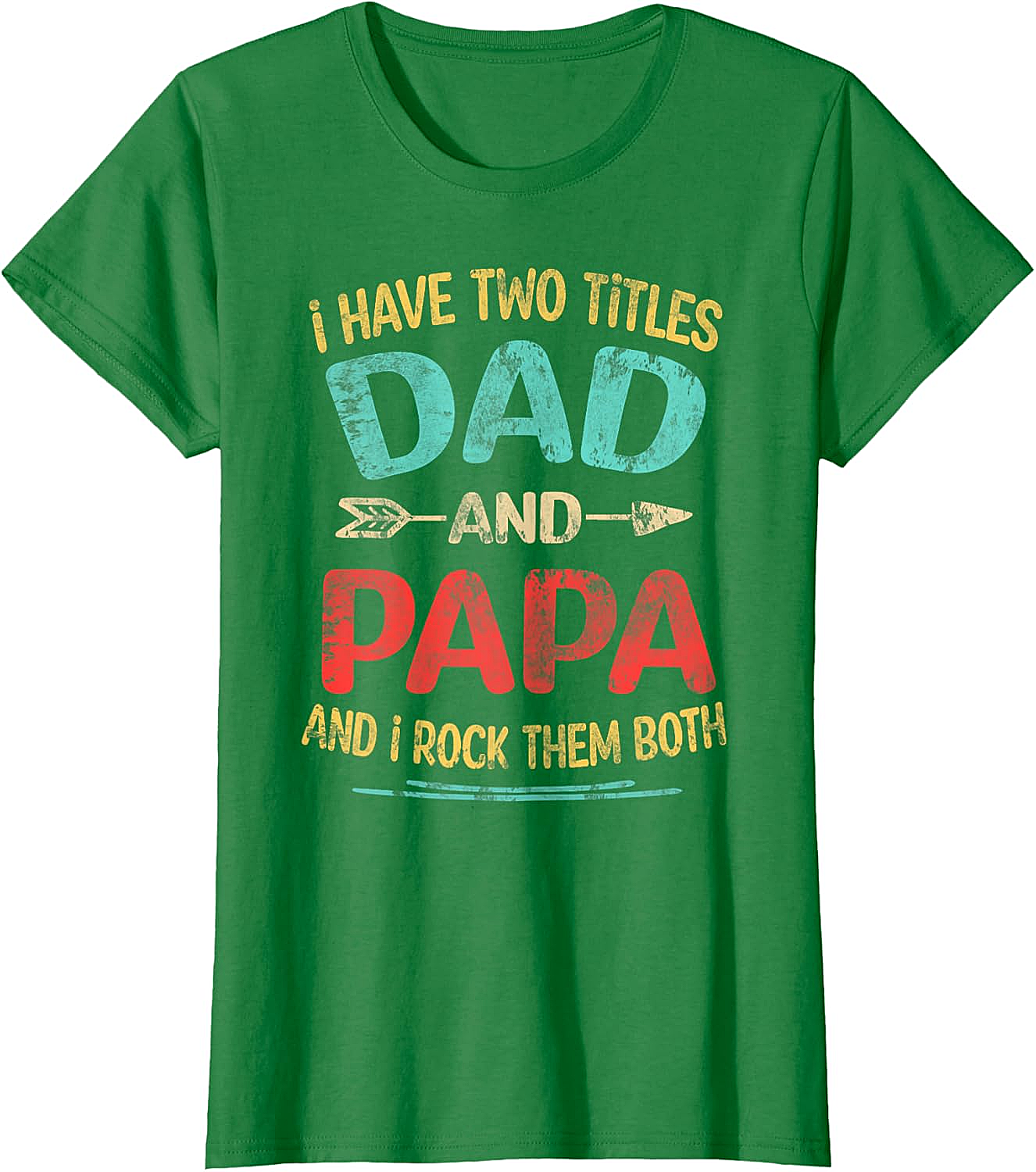 Dad and Papa Rock Them Both T-shirt Retro Gift Tee