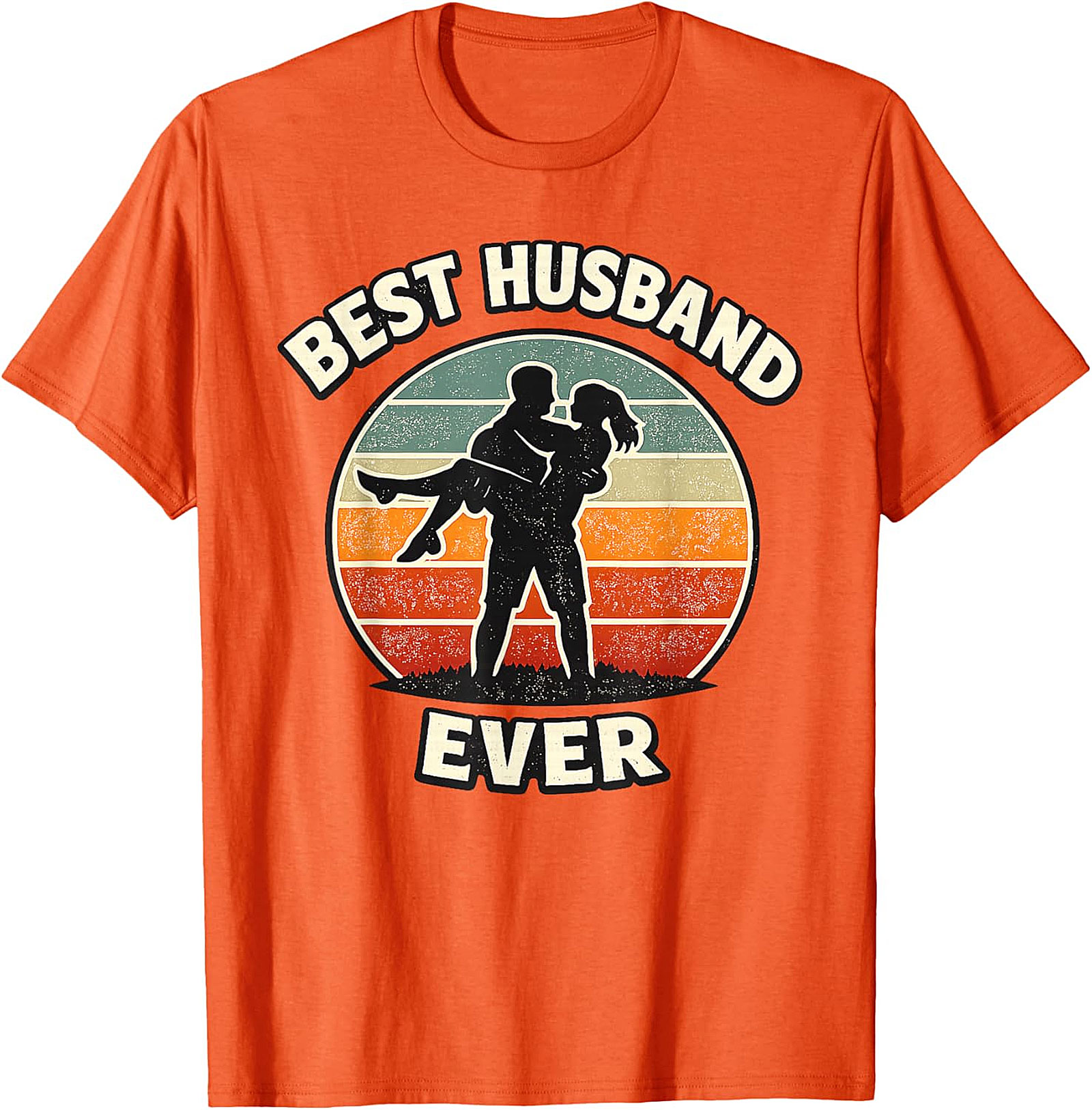 Best Husband Ever Retro Sunset T-Shirt - Perfect Gift Idea
