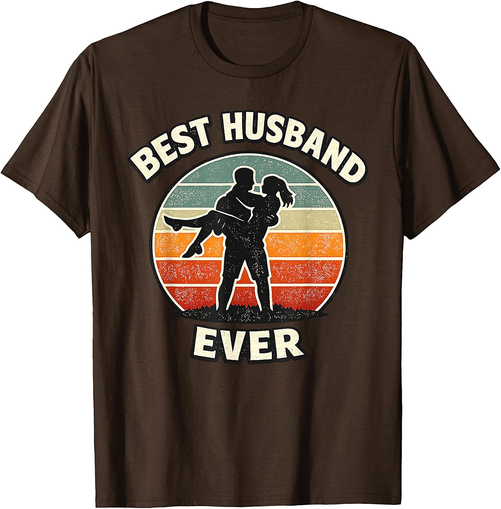Best Husband Ever Retro Sunset T-Shirt - Perfect Gift Idea