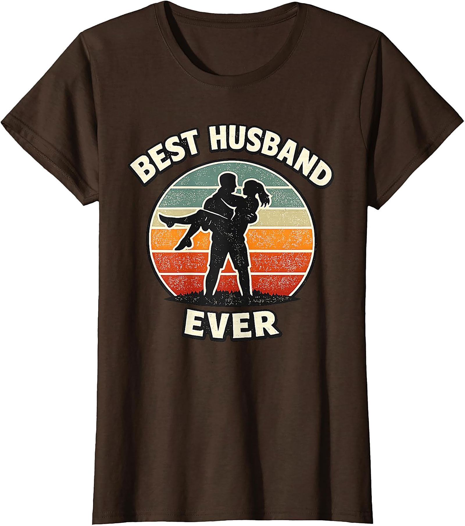 Best Husband Ever Retro Sunset T-Shirt - Perfect Gift Idea