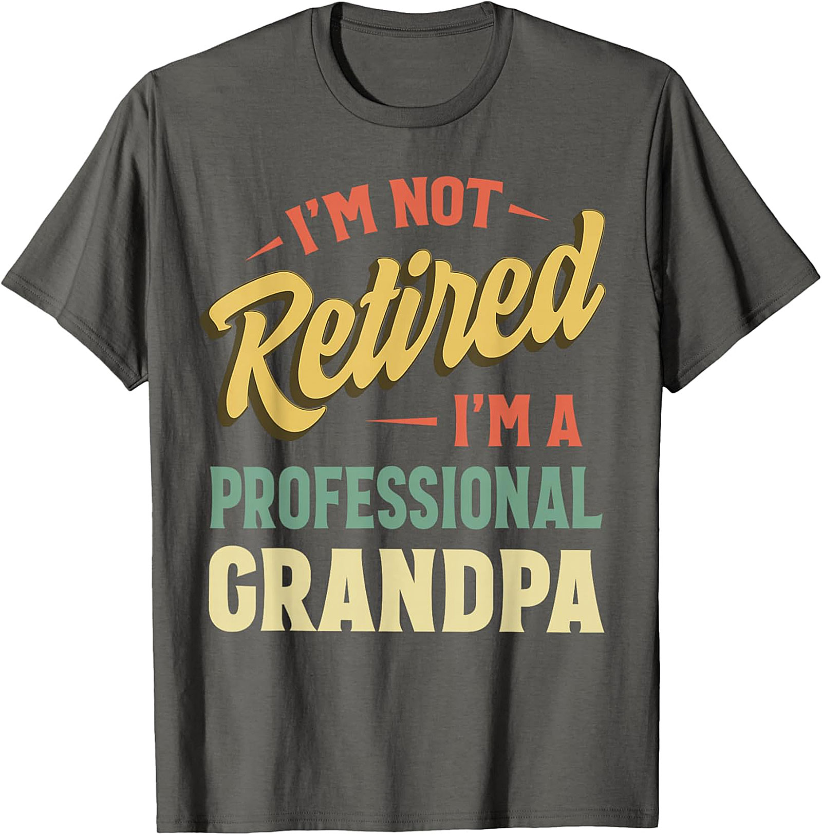 Professional Grandpa T-Shirt | Funny Retro Retirement Tee