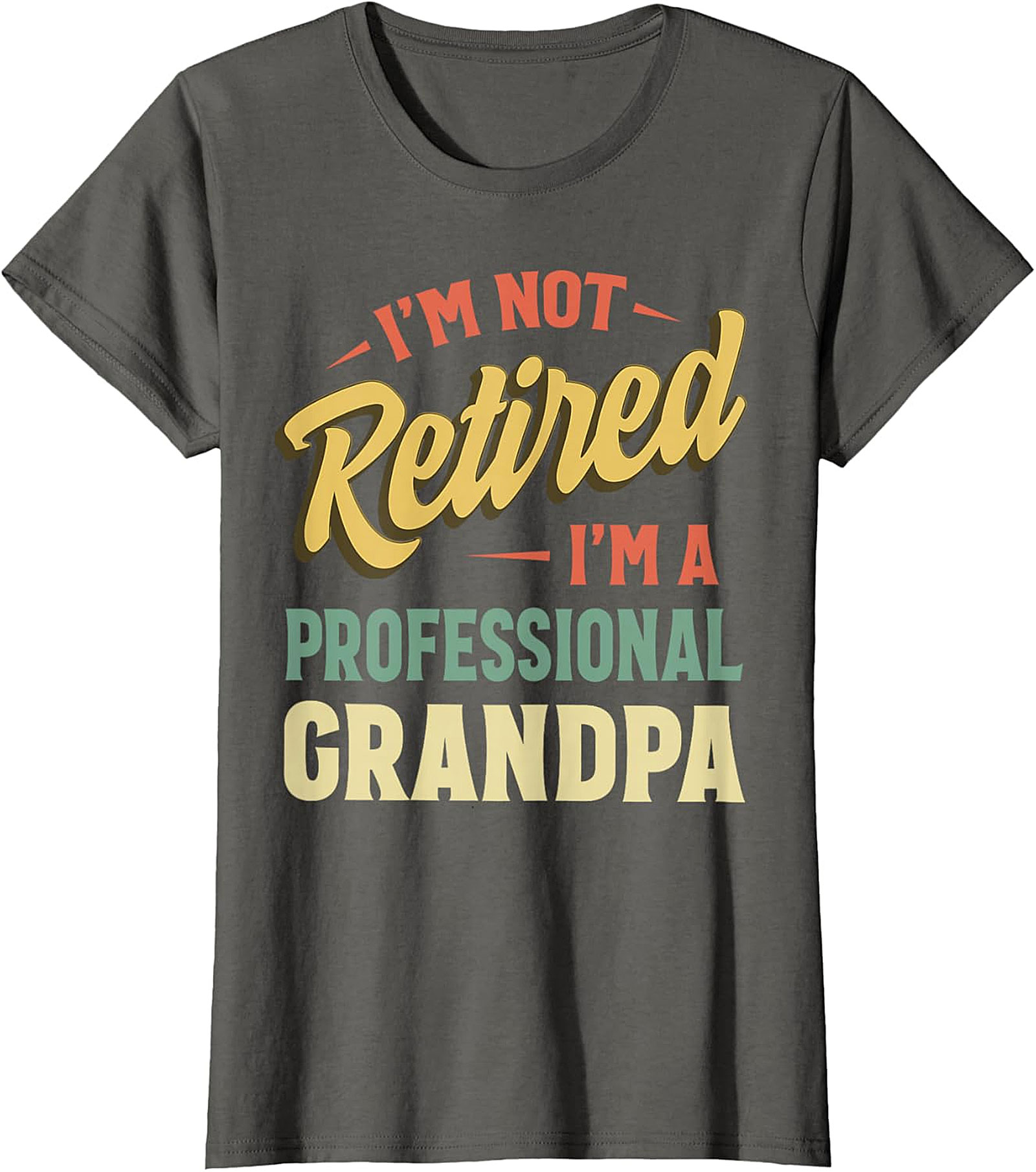 Professional Grandpa T-Shirt | Funny Retro Retirement Tee