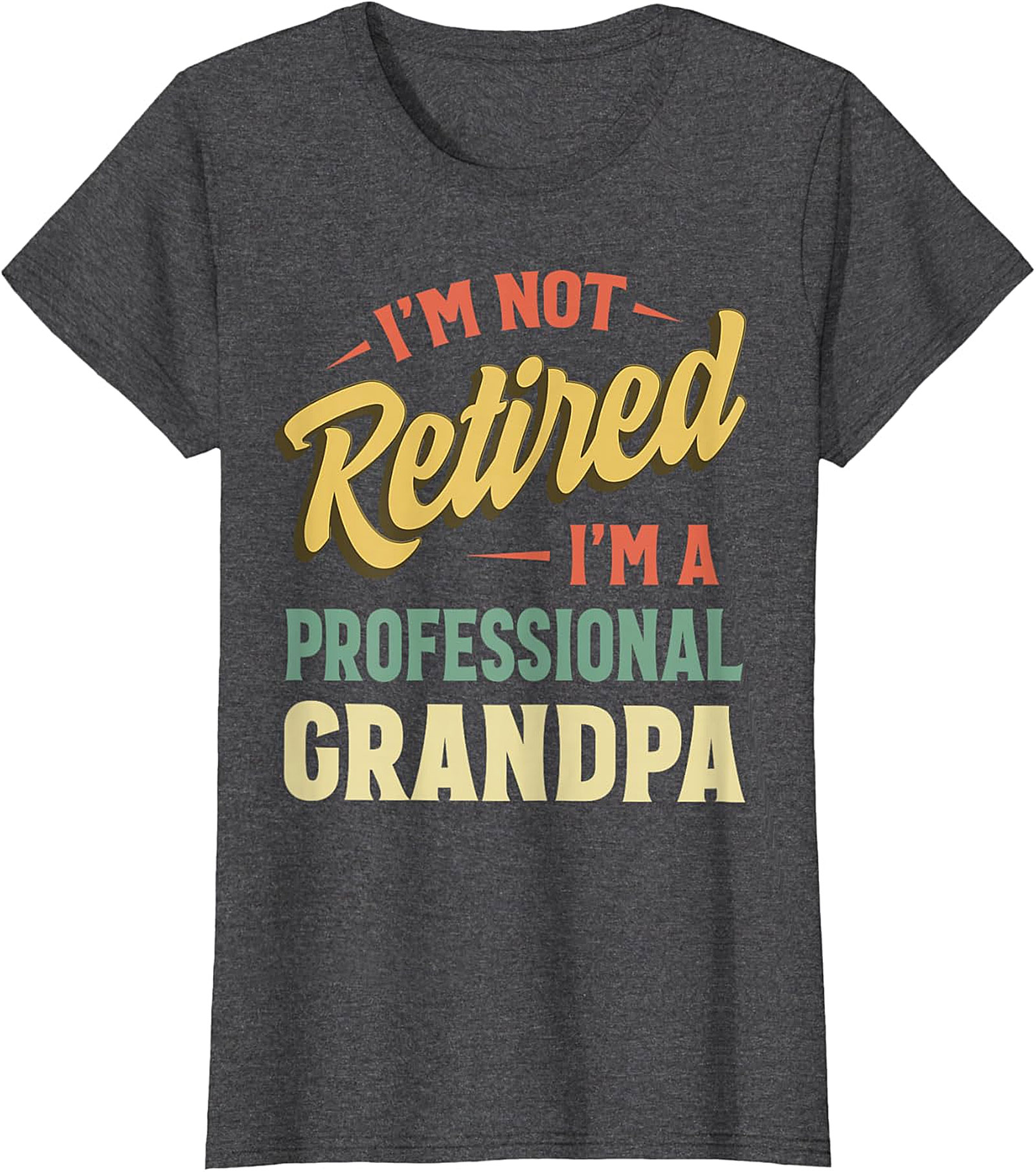 Professional Grandpa T-Shirt | Funny Retro Retirement Tee