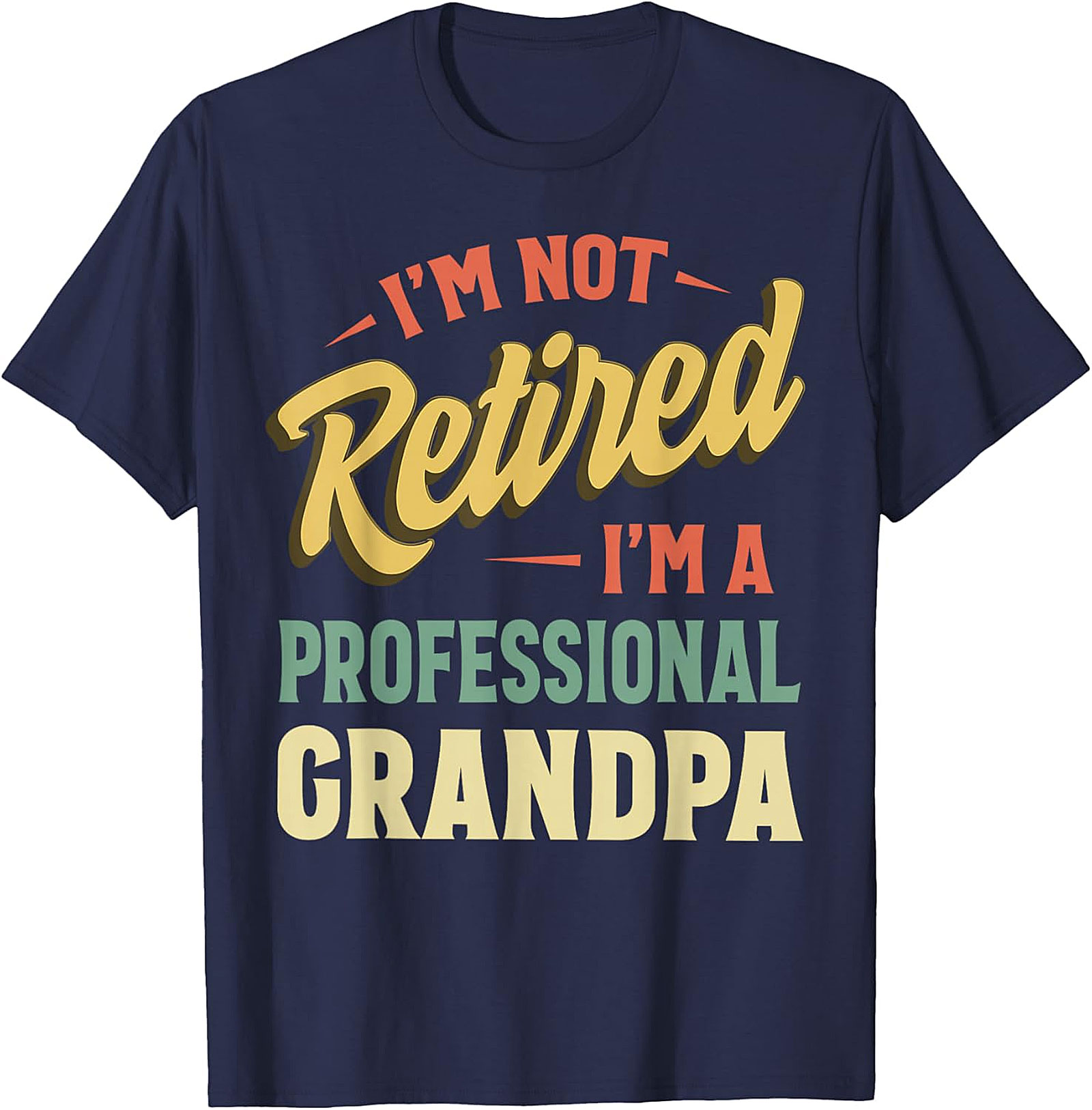 Professional Grandpa T-Shirt | Funny Retro Retirement Tee