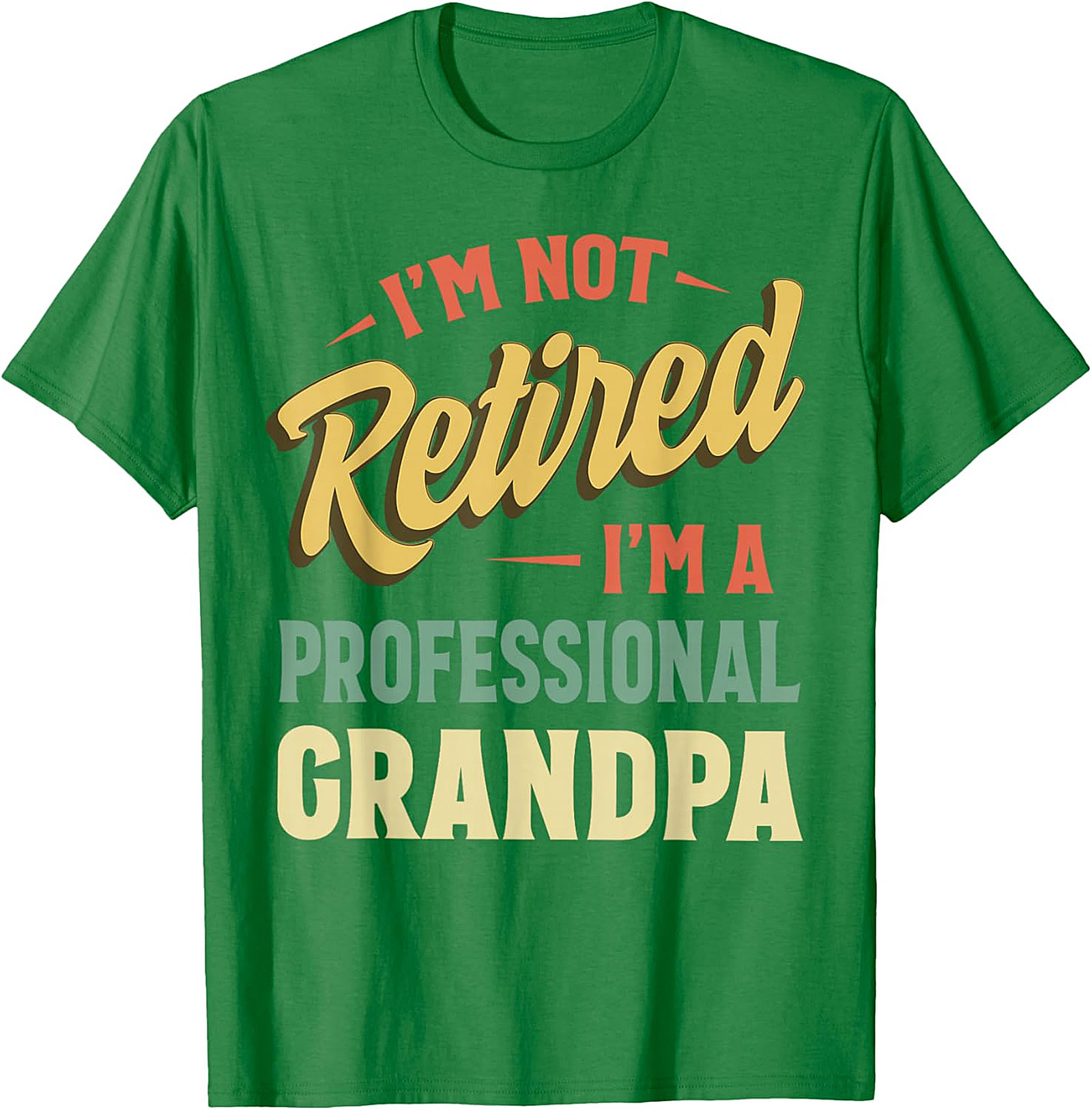 Professional Grandpa T-Shirt | Funny Retro Retirement Tee