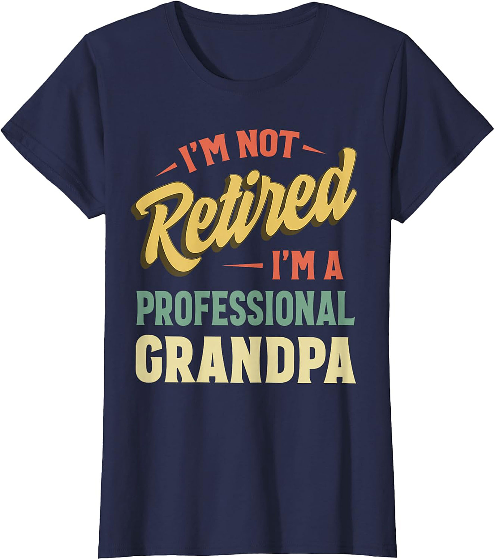 Professional Grandpa T-Shirt | Funny Retro Retirement Tee