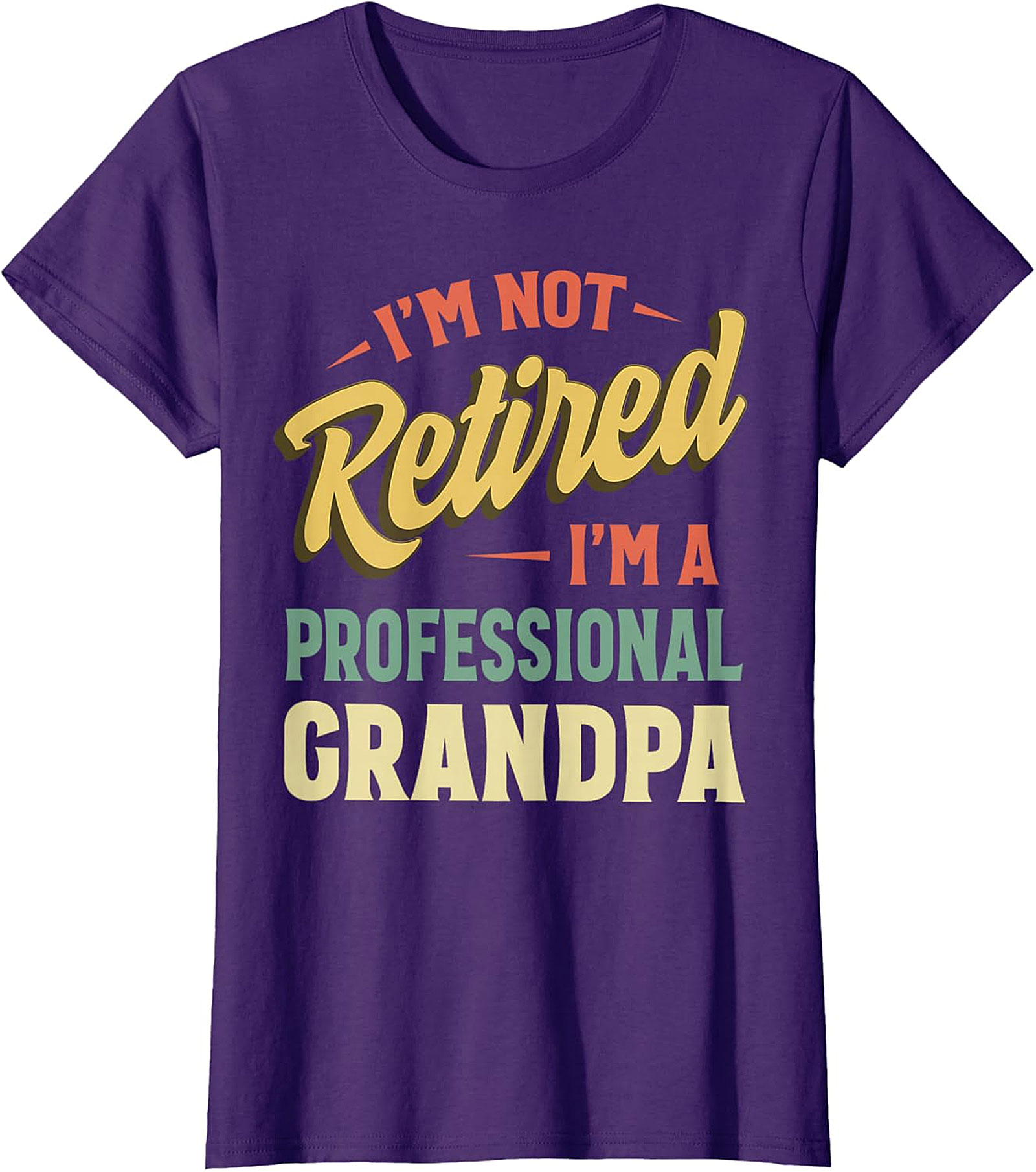 Professional Grandpa T-Shirt | Funny Retro Retirement Tee