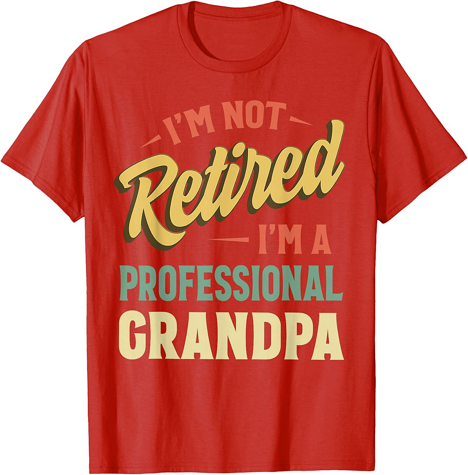 Professional Grandpa T-Shirt | Funny Retro Retirement Tee