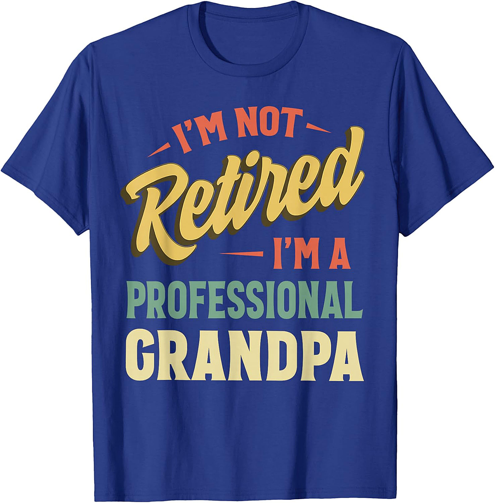 Professional Grandpa T-Shirt | Funny Retro Retirement Tee