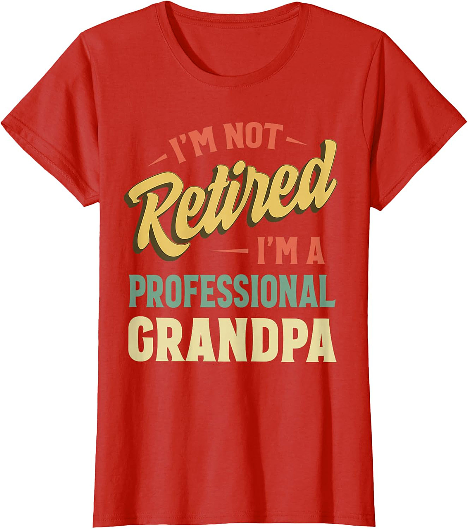 Professional Grandpa T-Shirt | Funny Retro Retirement Tee