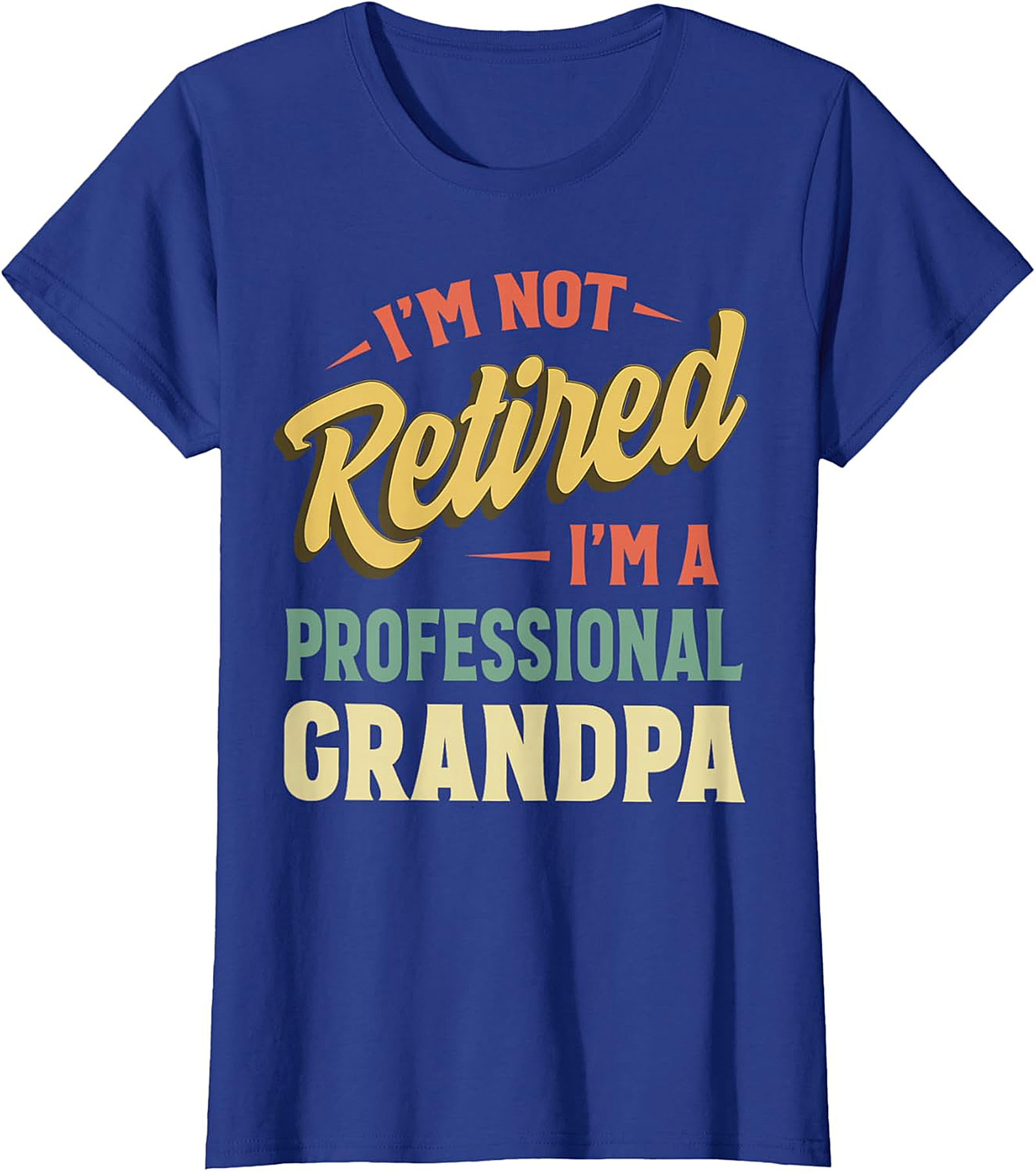 Professional Grandpa T-Shirt | Funny Retro Retirement Tee