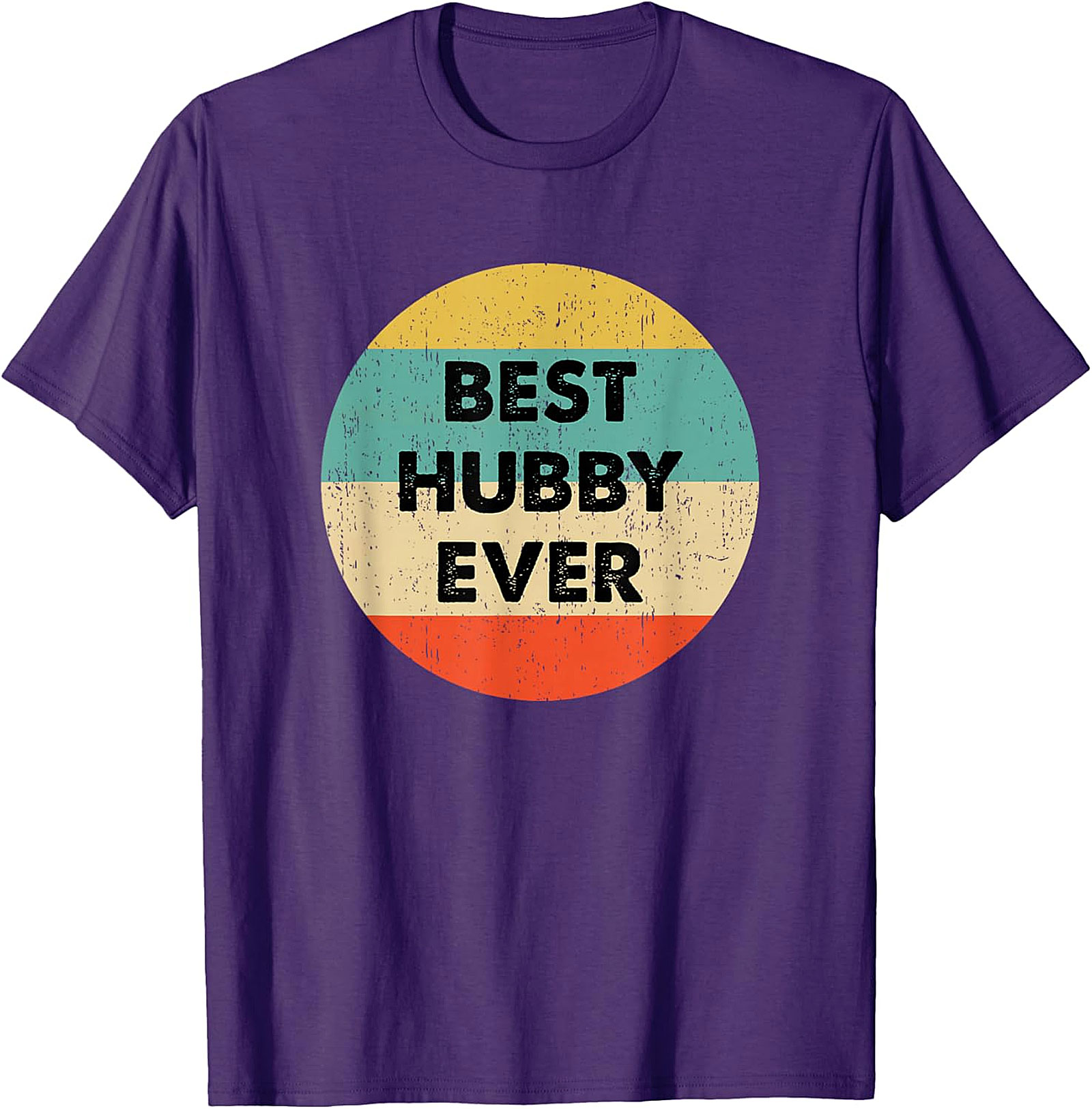Best Hubby Ever T-Shirt - Retro Vintage Husband Graphic Tee