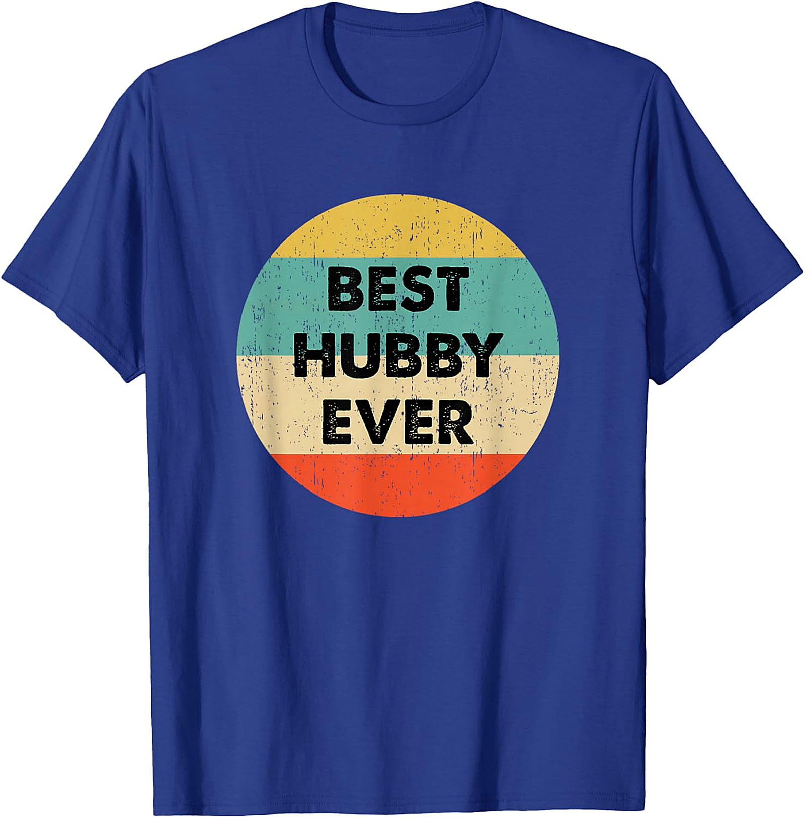 Best Hubby Ever T-Shirt - Retro Vintage Husband Graphic Tee