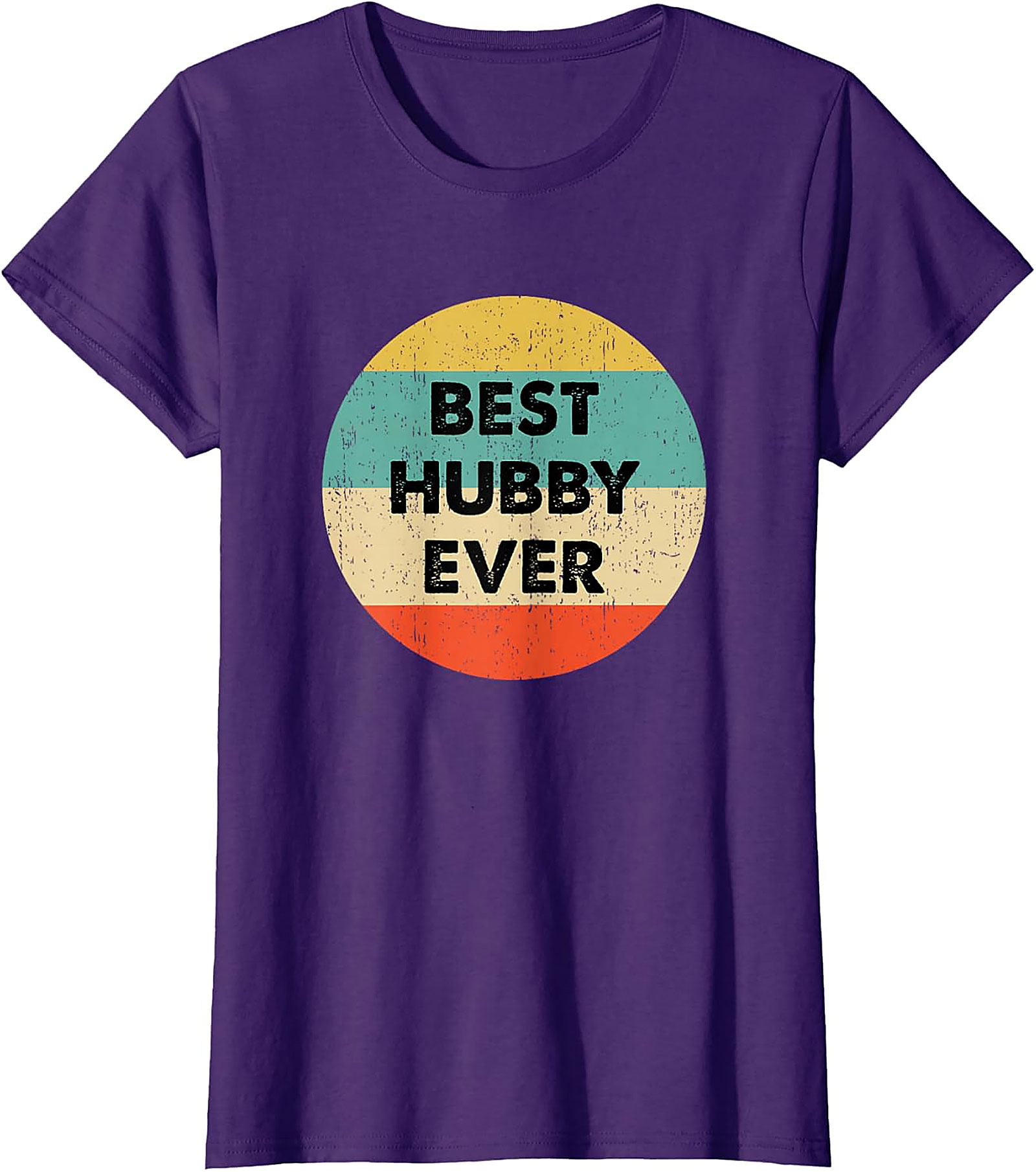 Best Hubby Ever T-Shirt - Retro Vintage Husband Graphic Tee