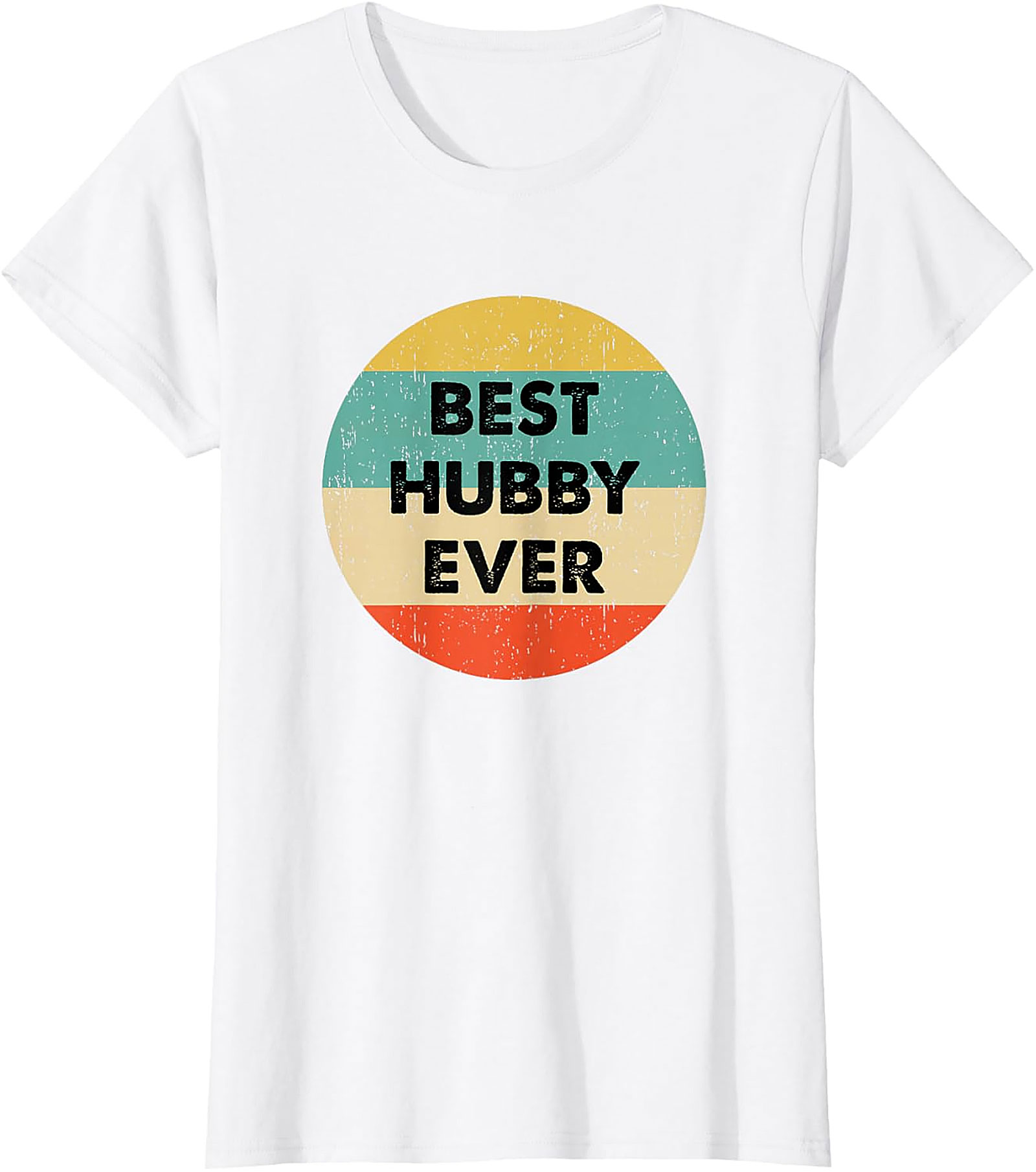 Best Hubby Ever T-Shirt - Retro Vintage Husband Graphic Tee