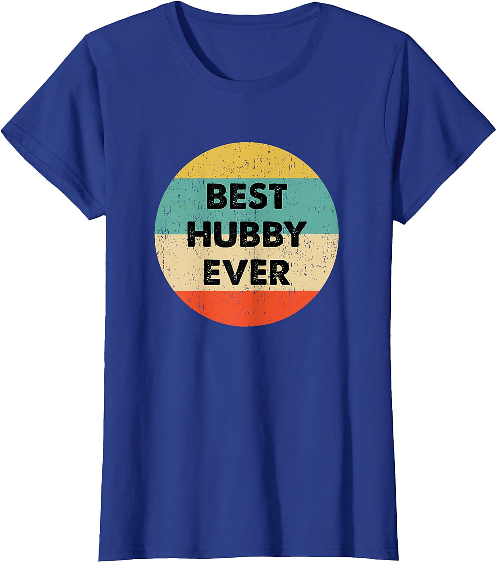 Best Hubby Ever T-Shirt - Retro Vintage Husband Graphic Tee