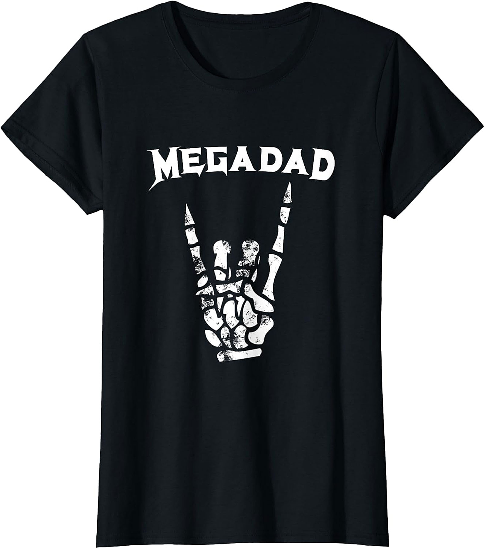  Megadad Rock On T-Shirt | Funny Heavy Metal Gift for Dad